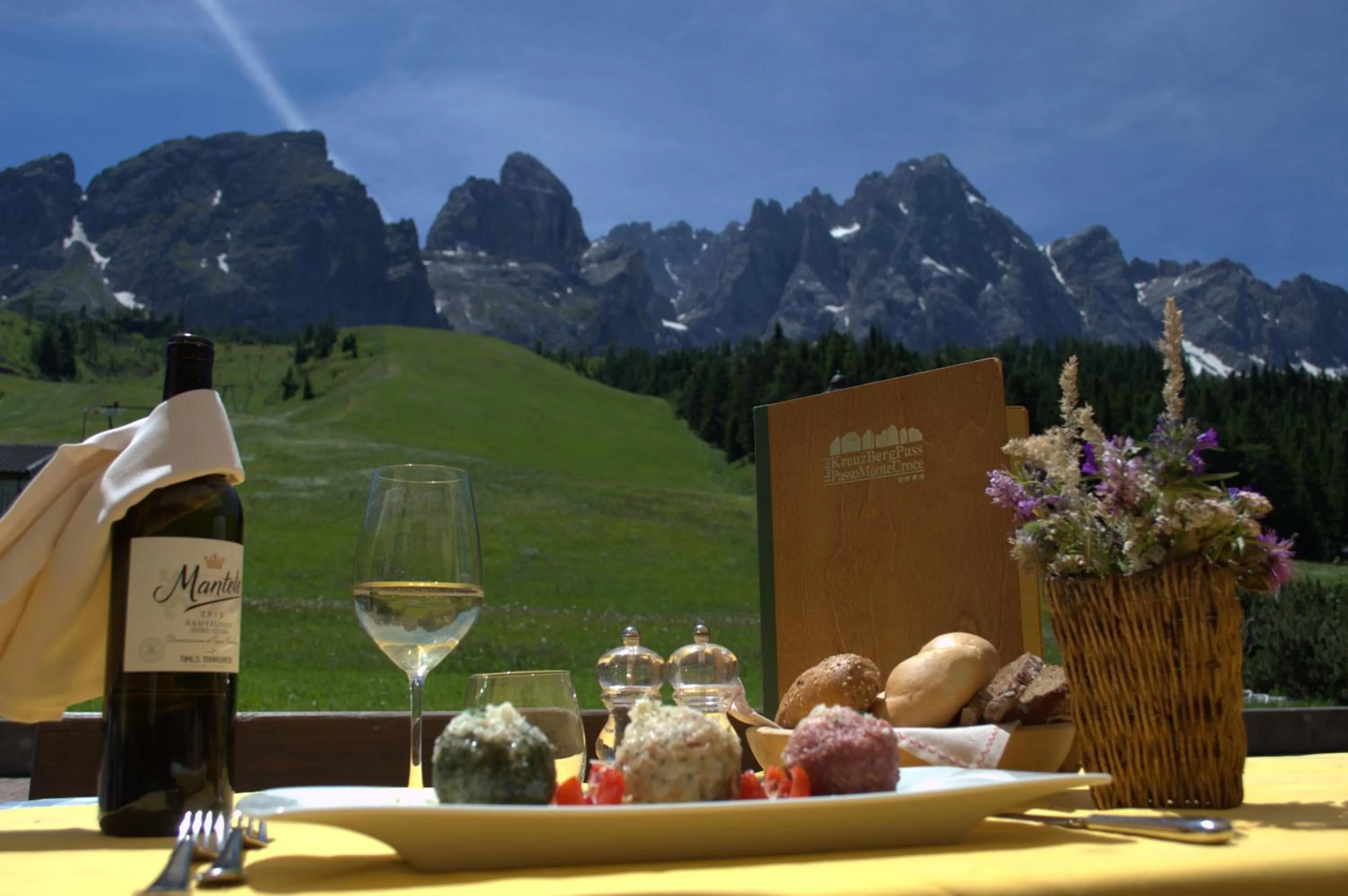 Food close-up in Hotel Kreuzberg Monte Croce