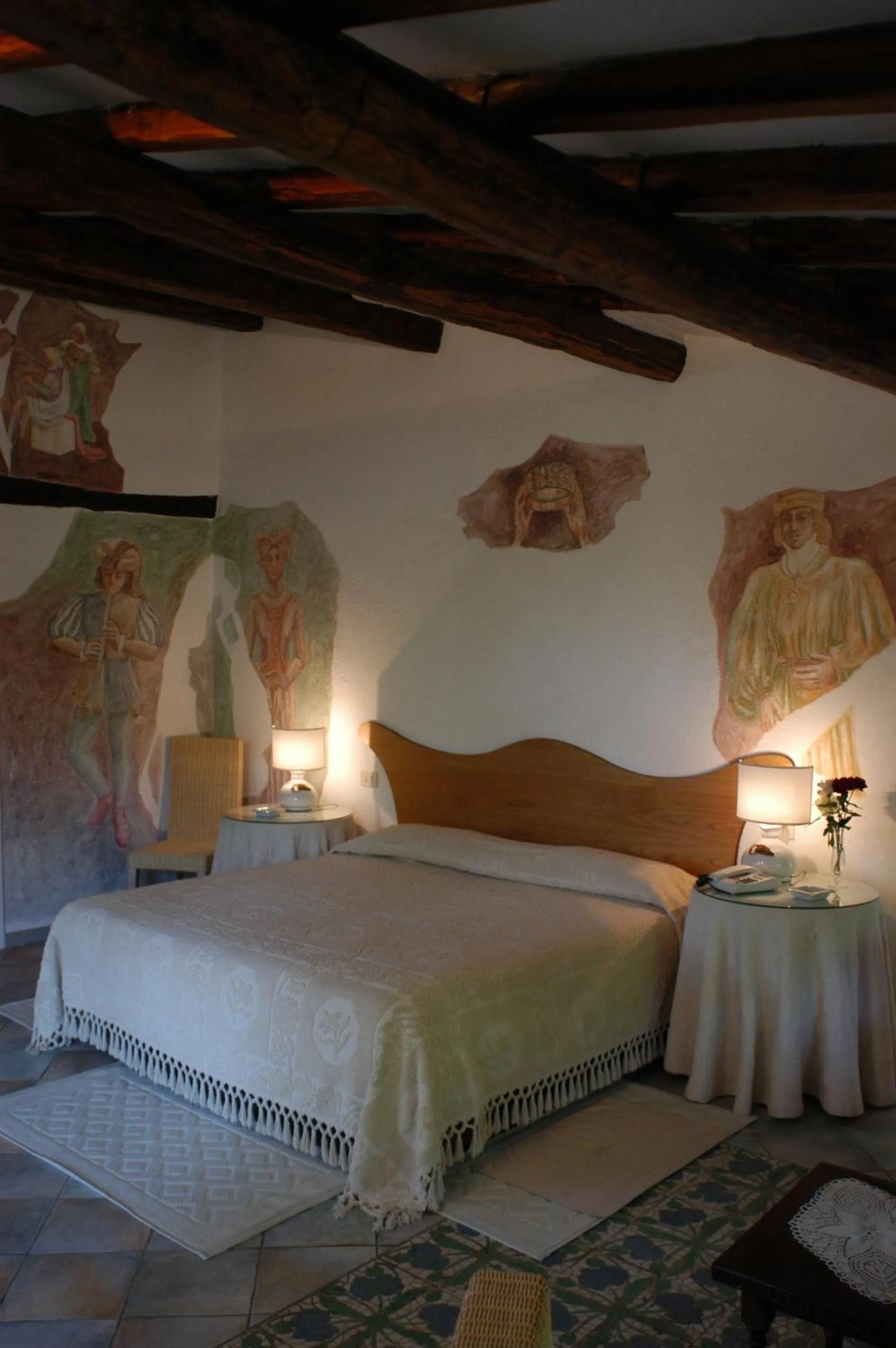 Decorative detail, Bed in Hotel Villa Clementina