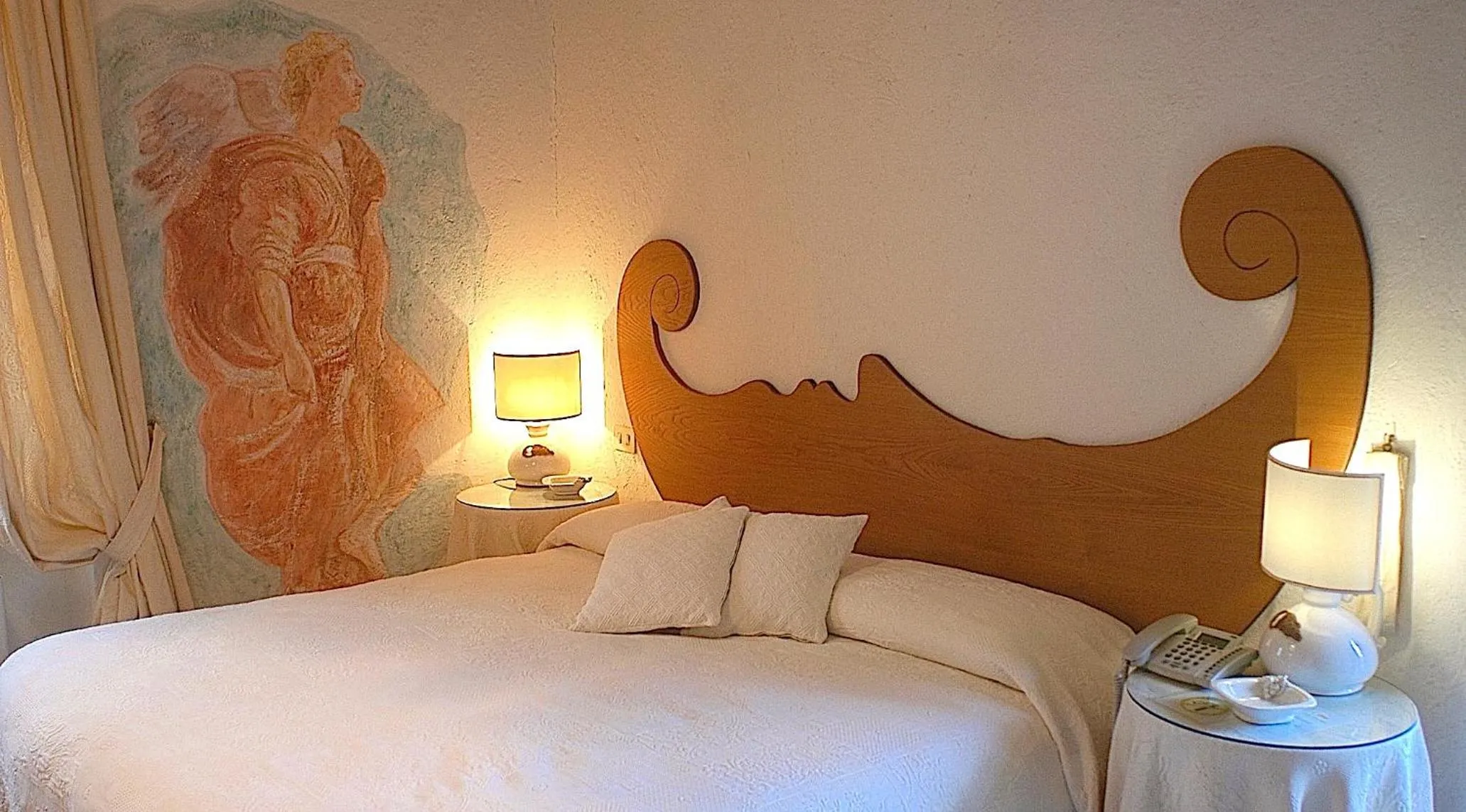 Bed in Hotel Villa Clementina