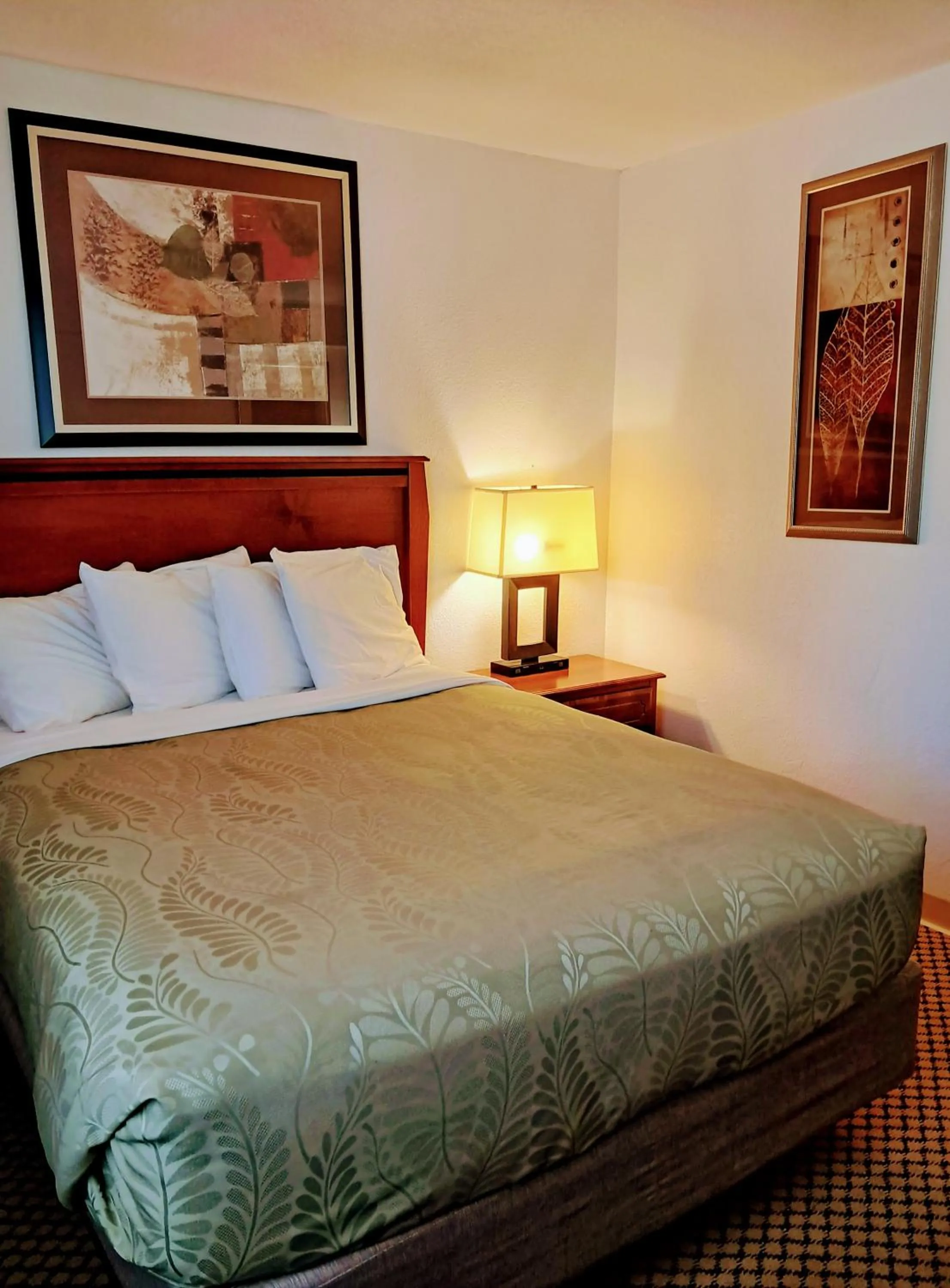 Bed in National 9 Inn Showboat