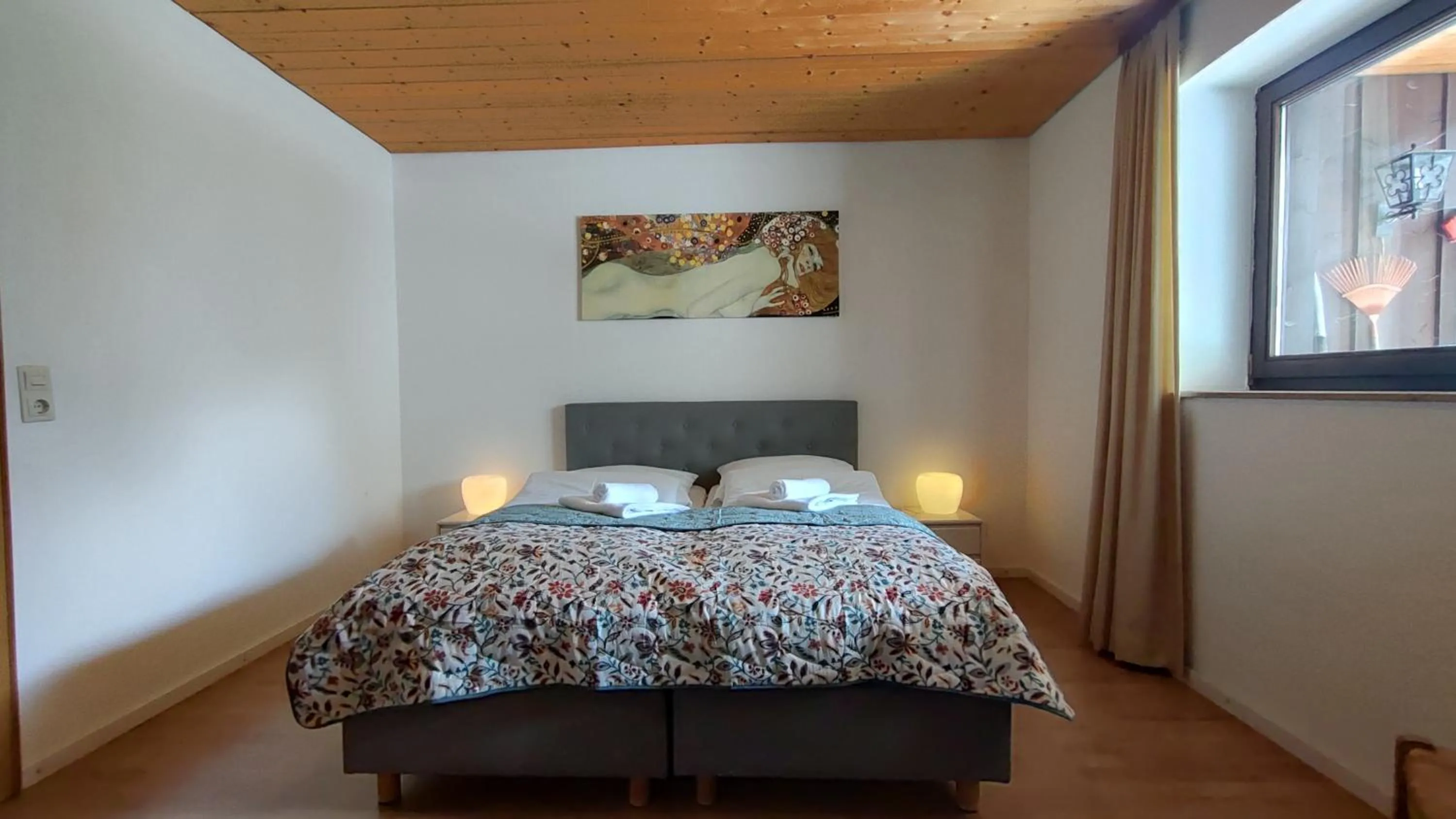 Bedroom, Bed in Pension Bergblick