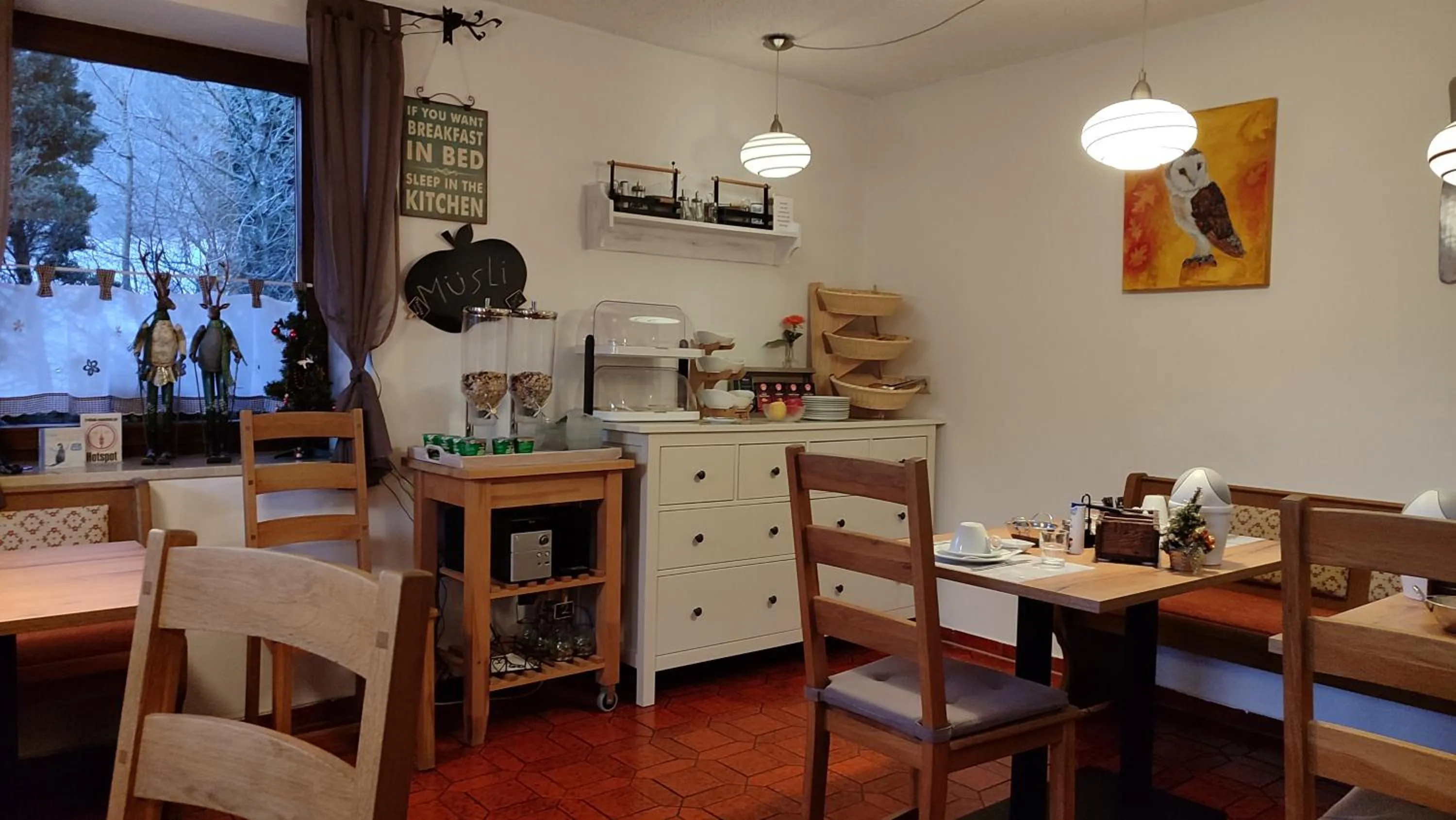 Buffet breakfast in Pension Bergblick