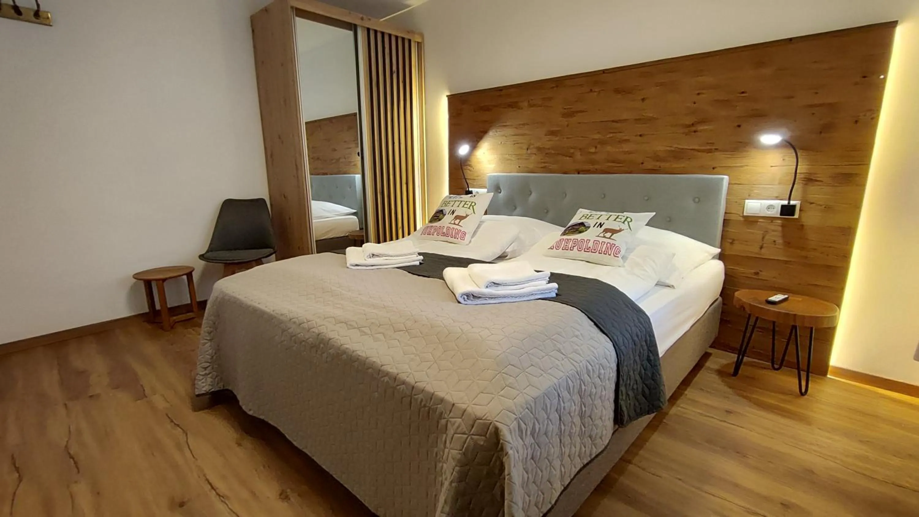 Bedroom, Bed in Pension Bergblick