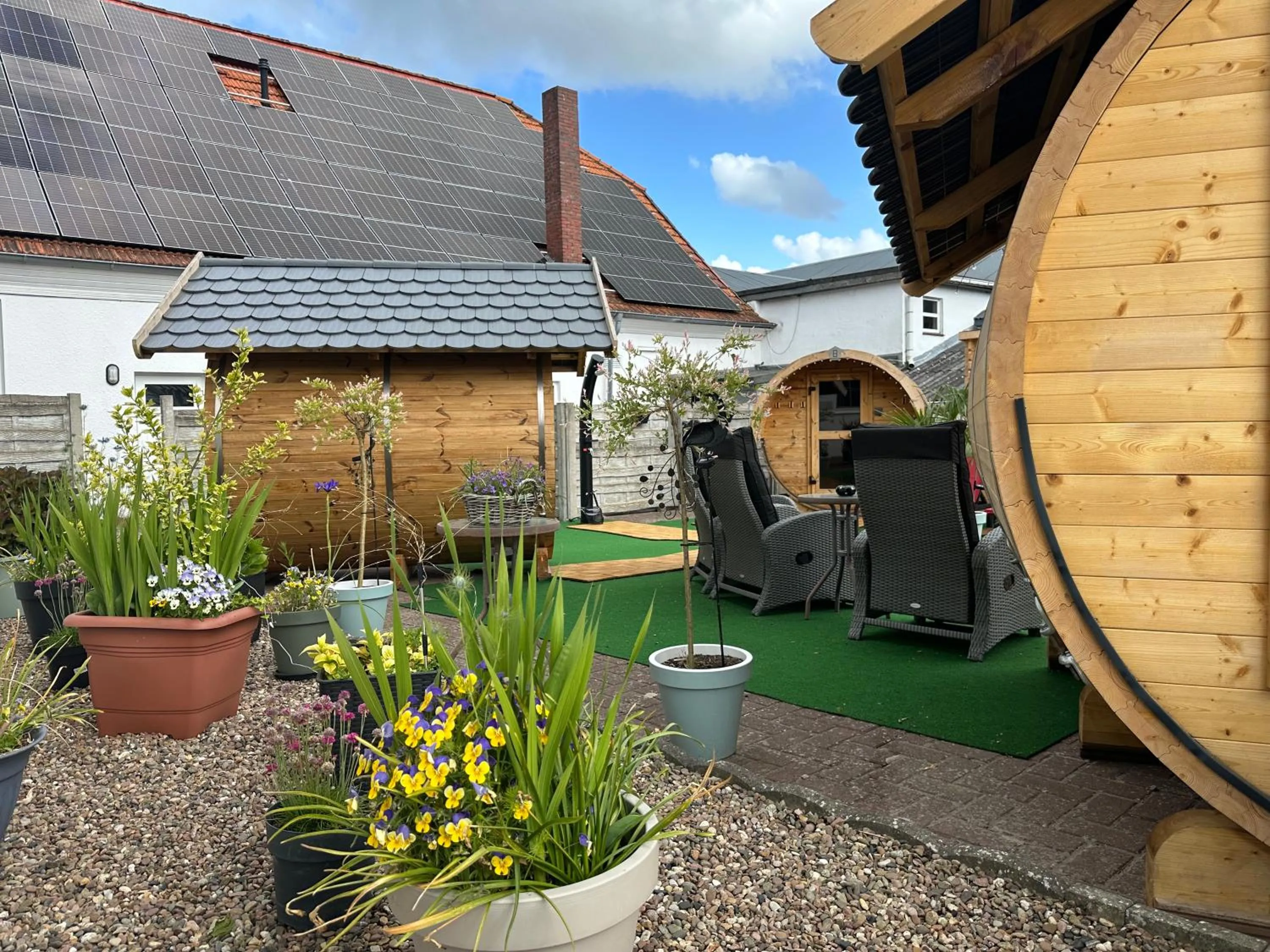 Sauna in Hof von Oldenburg
