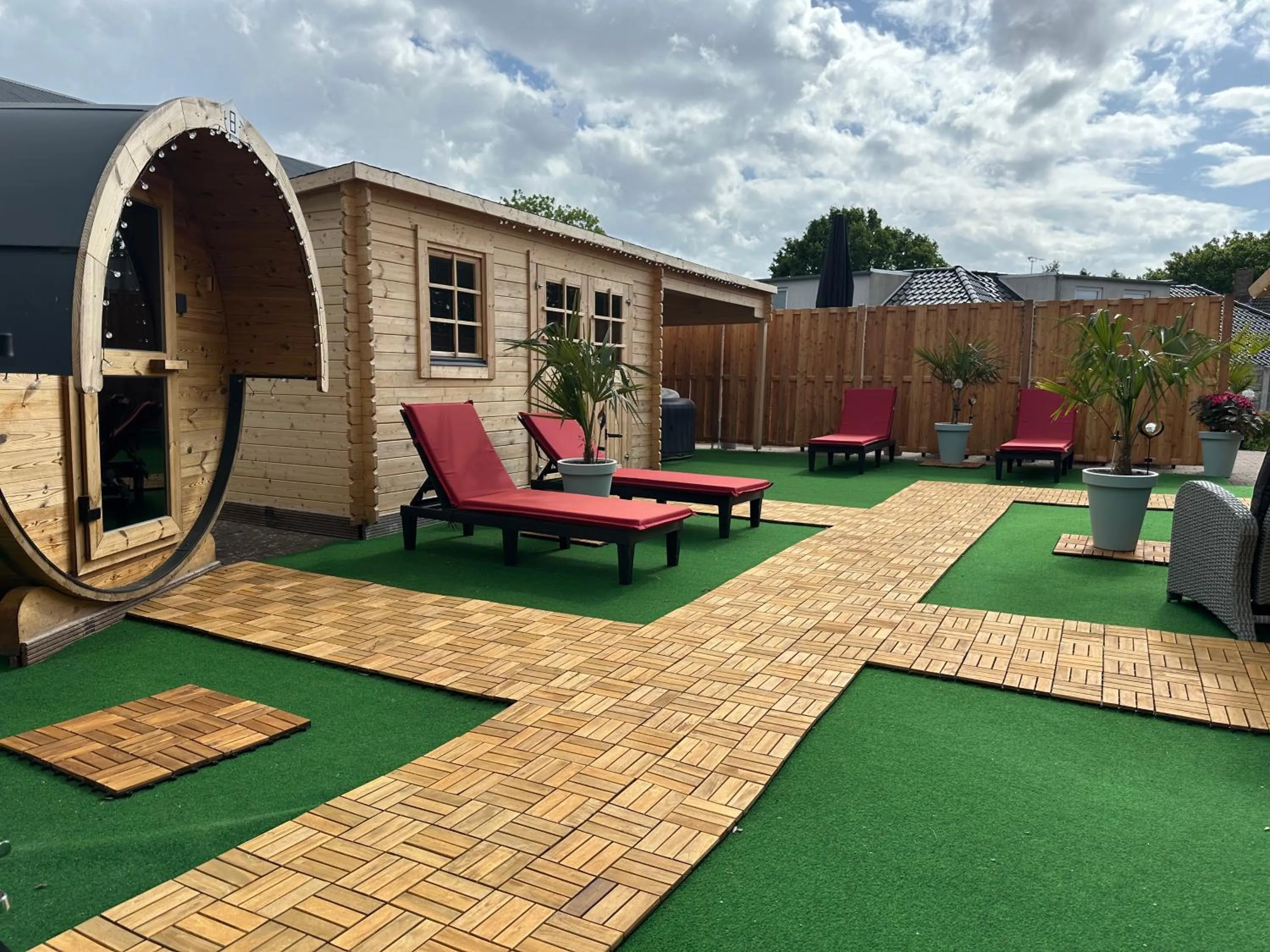 Sauna in Hof von Oldenburg