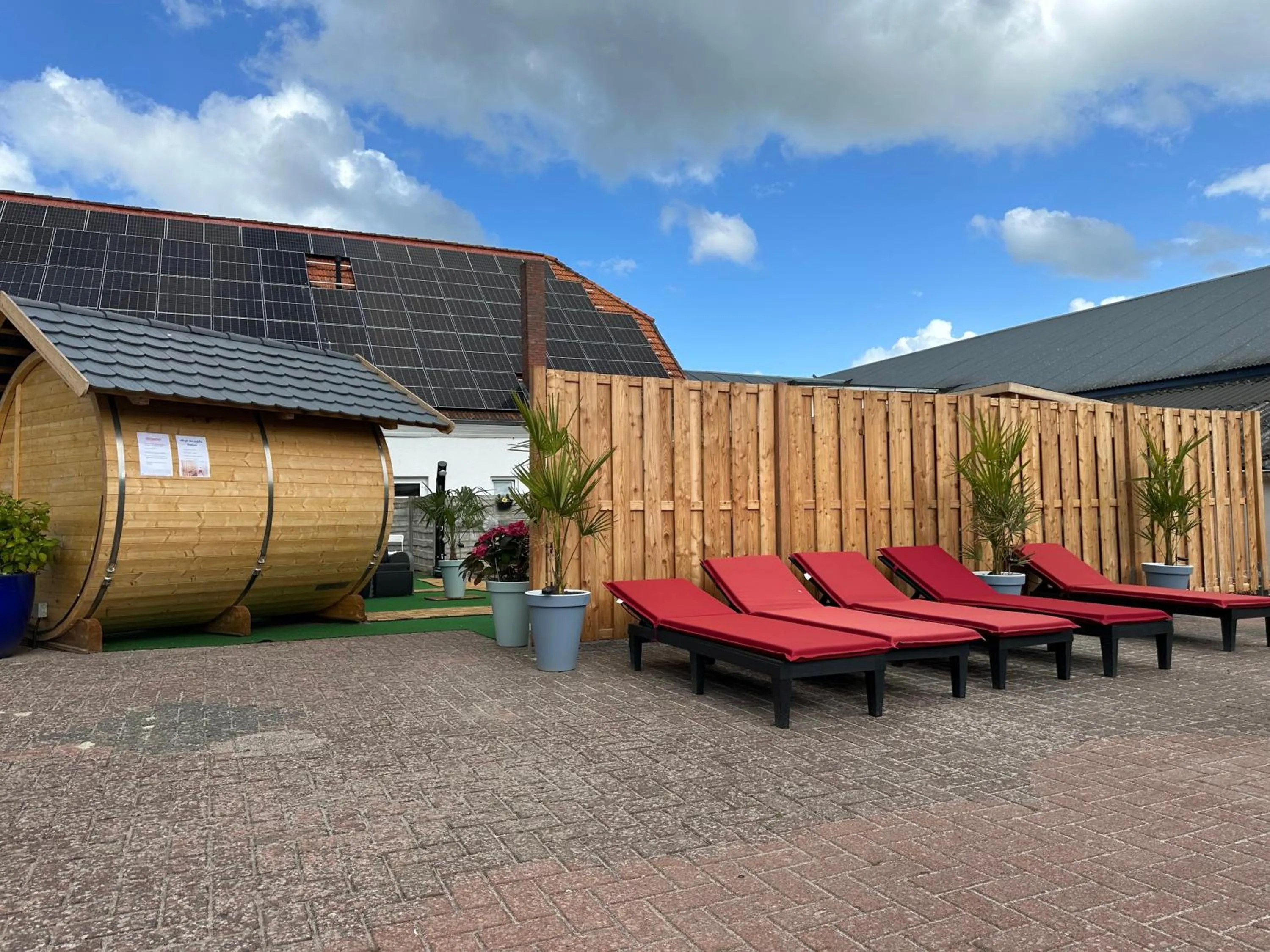 Sauna in Hof von Oldenburg