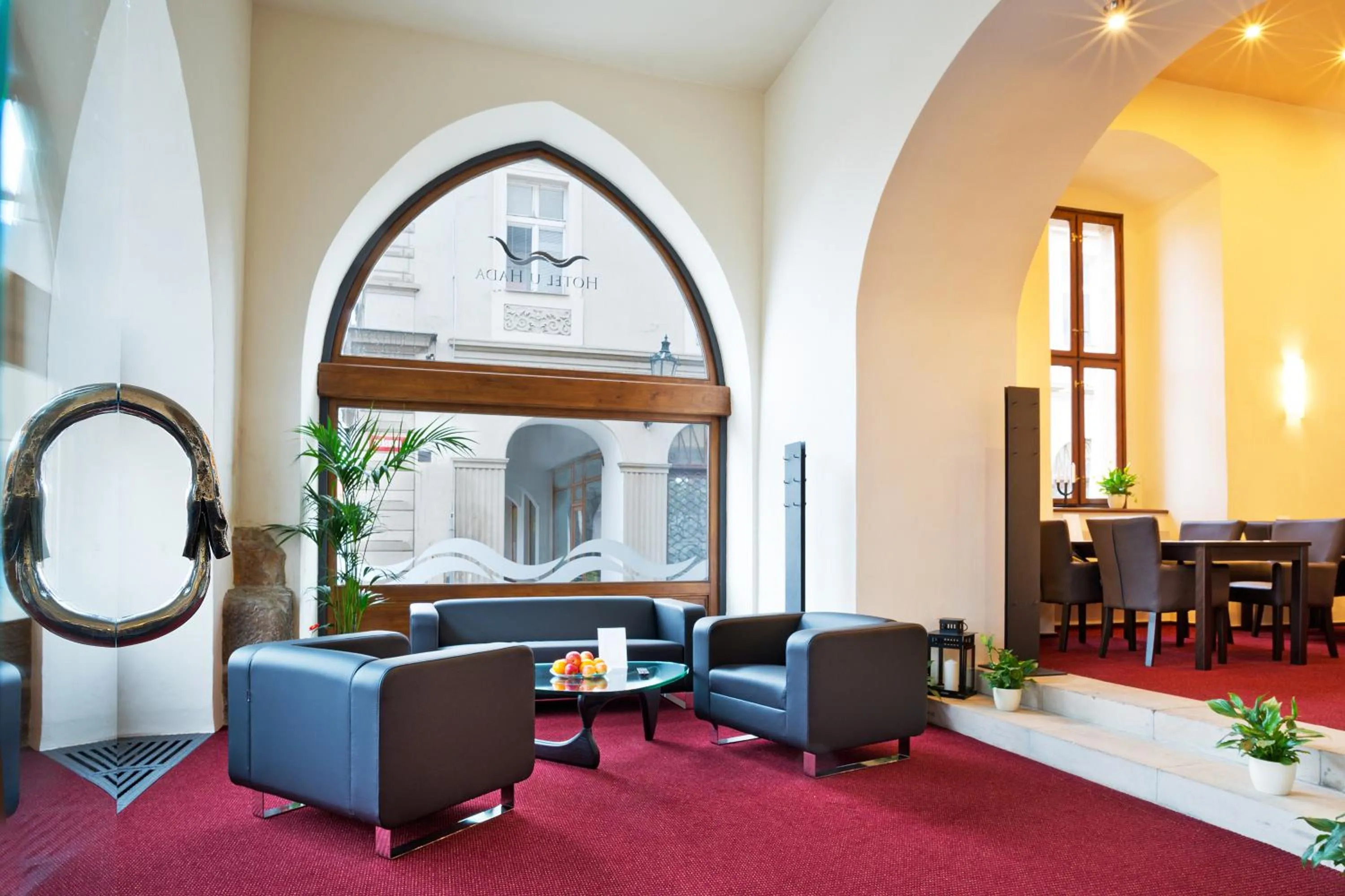 Lobby or reception in Hotel U Hada Žatec