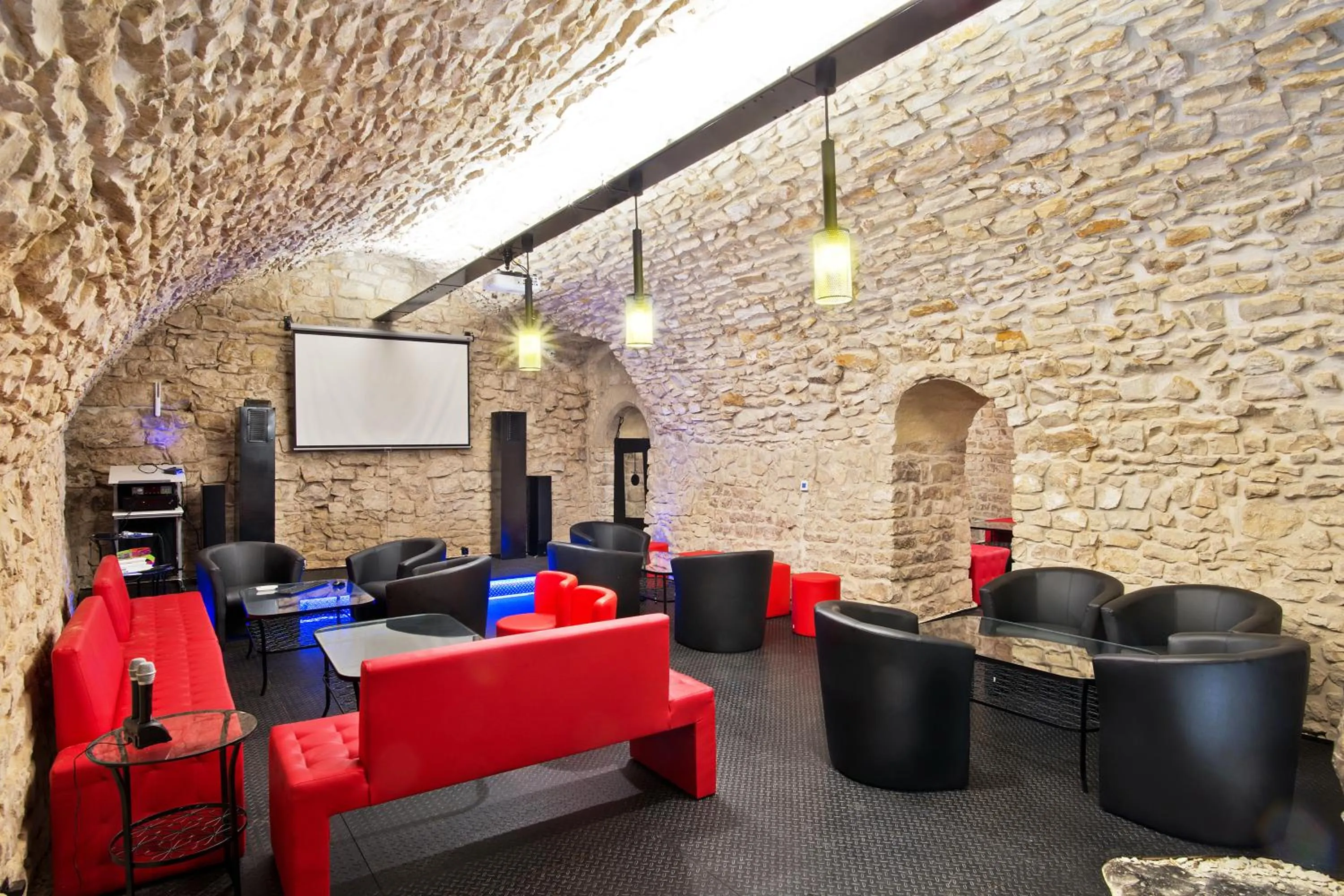 Communal lounge/ TV room in Hotel U Hada Žatec