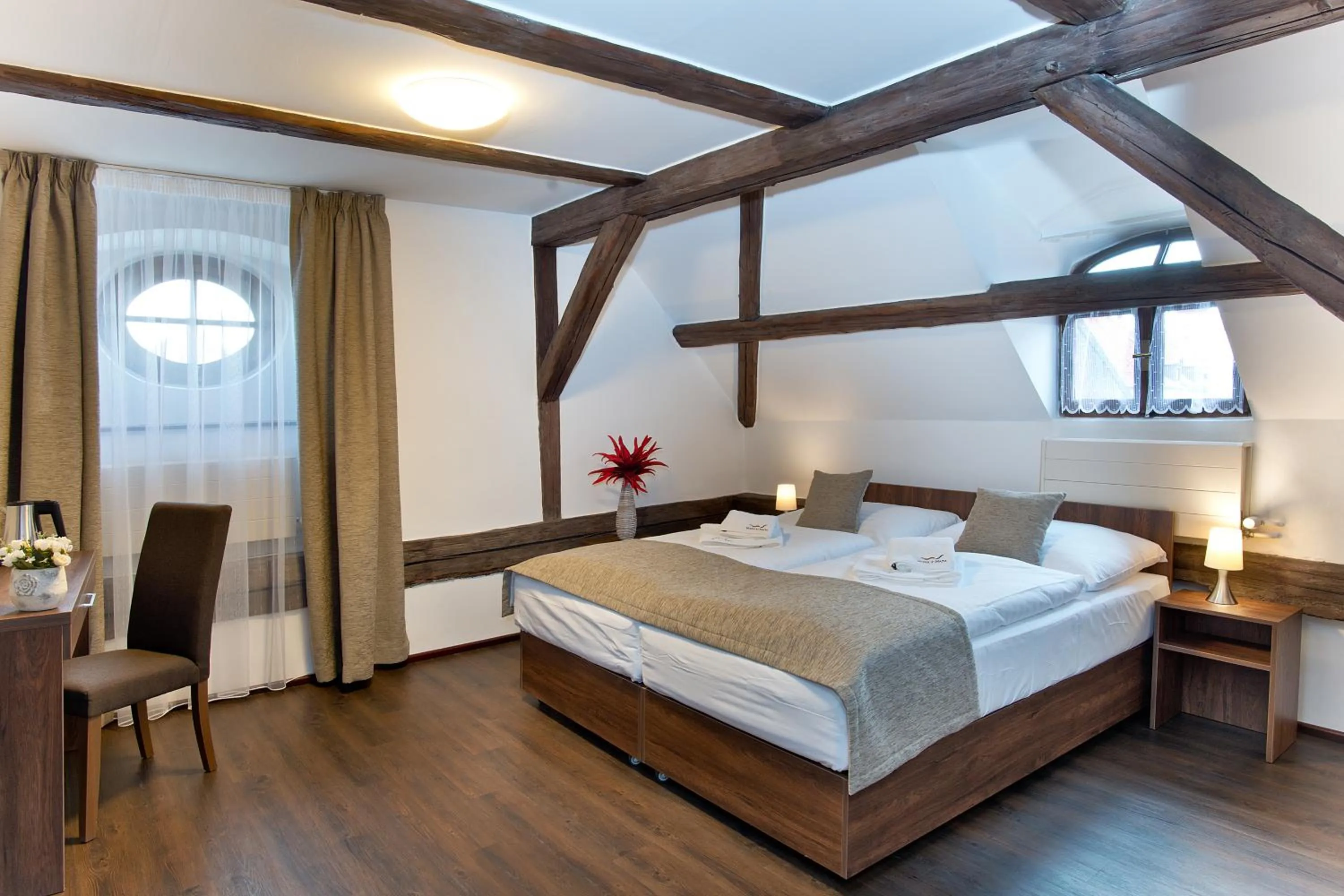 Photo of the whole room, Bed in Hotel U Hada Žatec