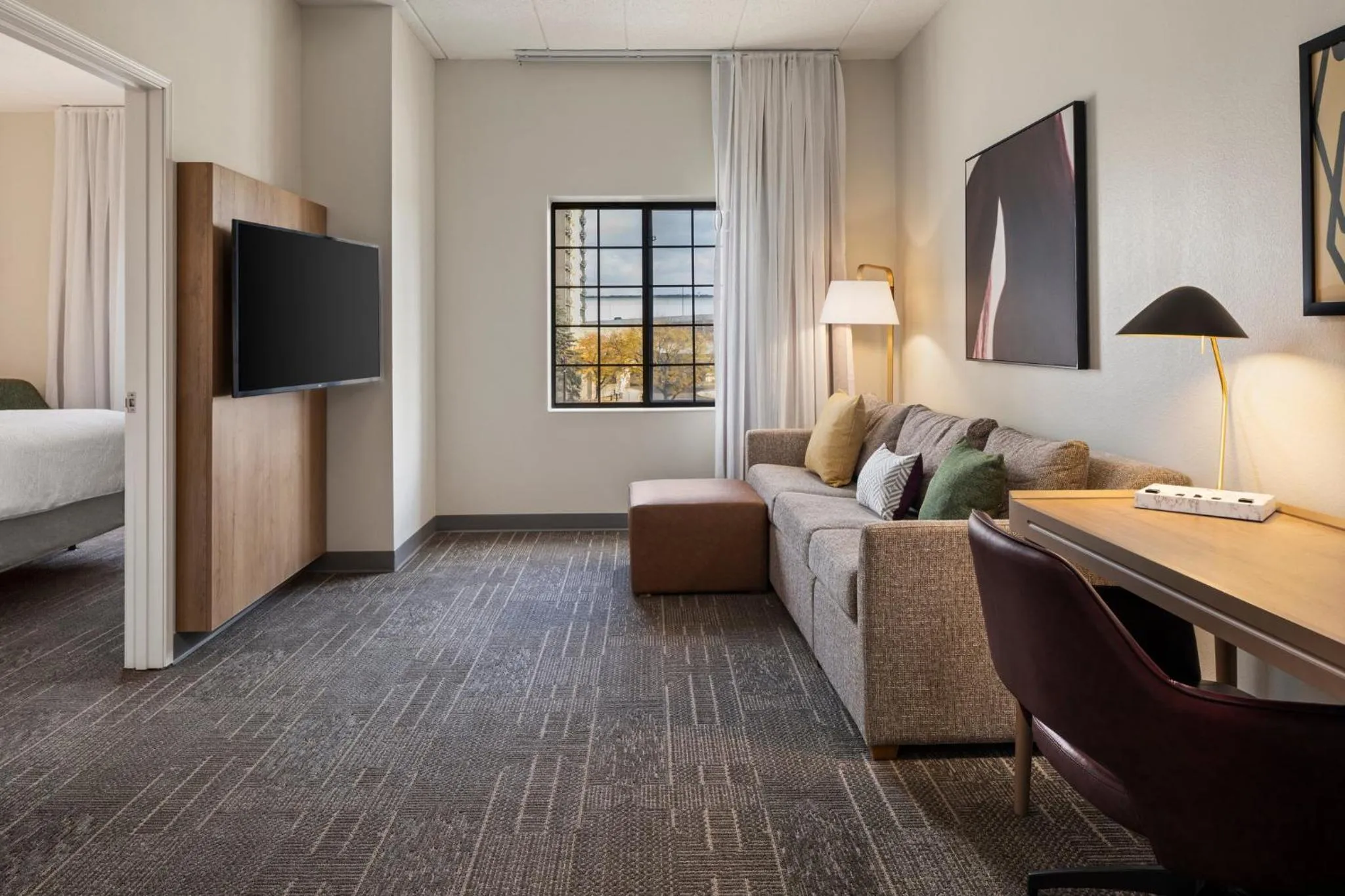 Photo of the whole room, Bed in Staybridge Suites Minneapolis-Maple Grove by IHG