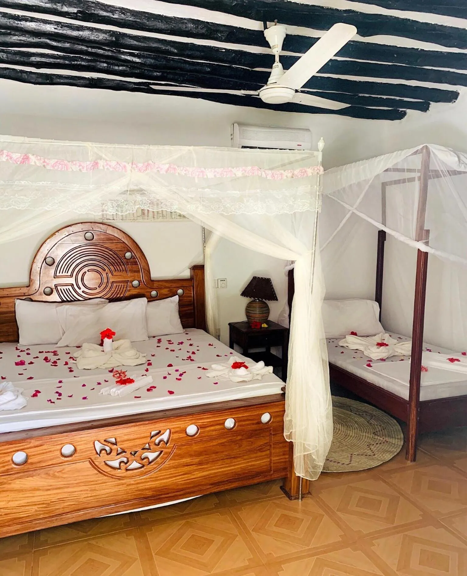 Bed in Menai Bay Beach Bungalows