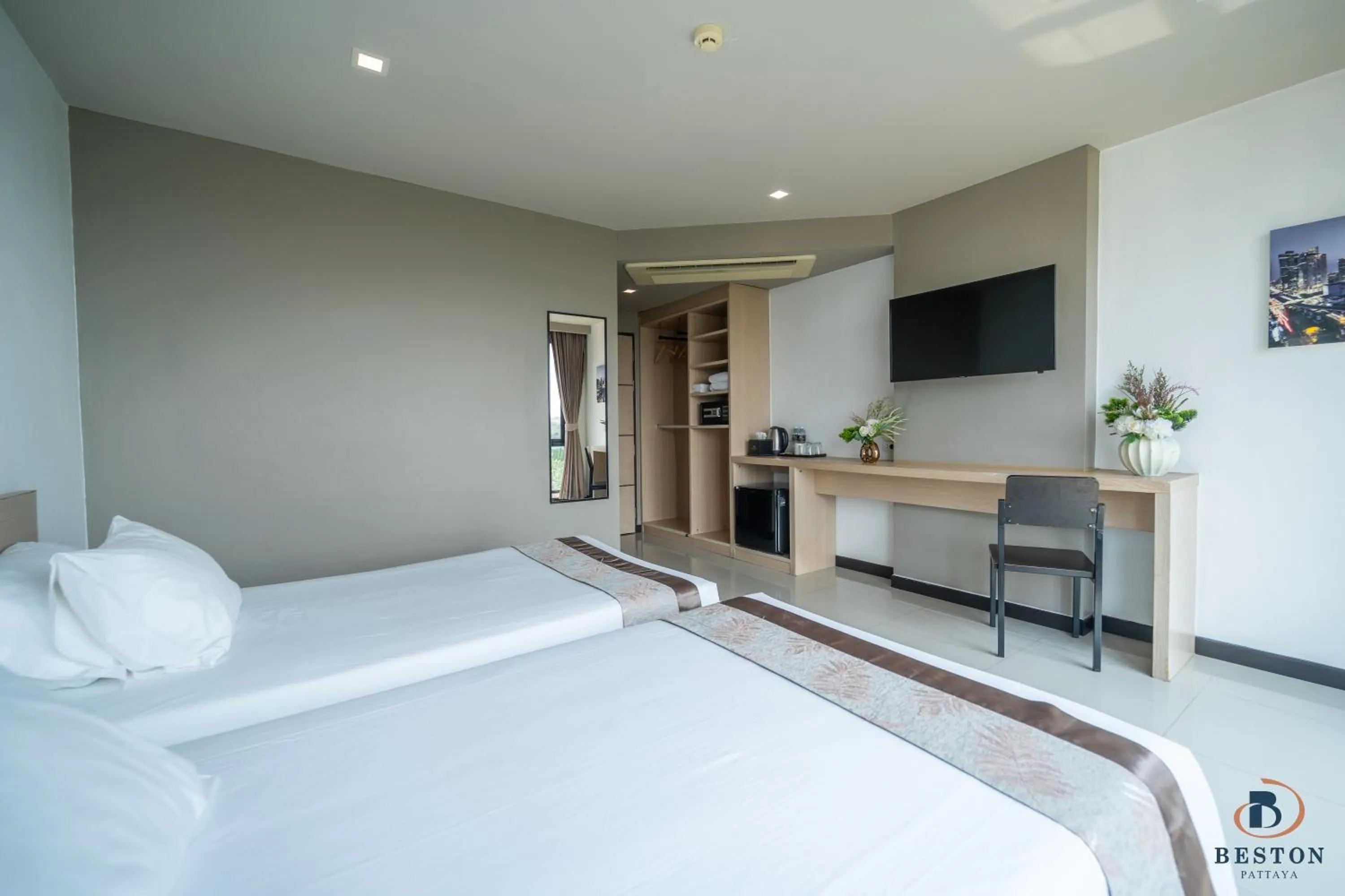 Photo of the whole room, Bed in Beston Pattaya - SHA Plus Certified