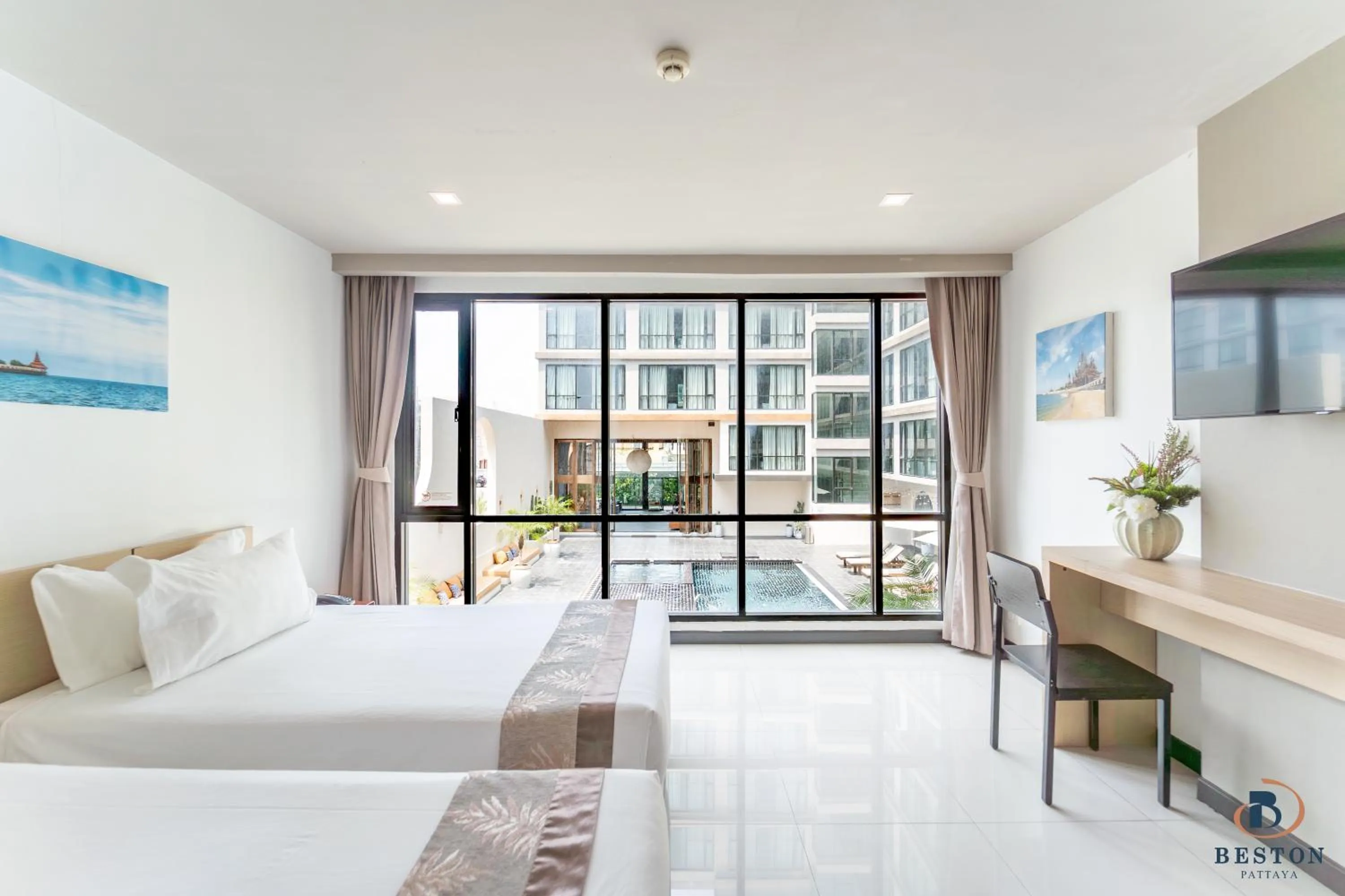 Bedroom, Bed in Beston Pattaya - SHA Plus Certified