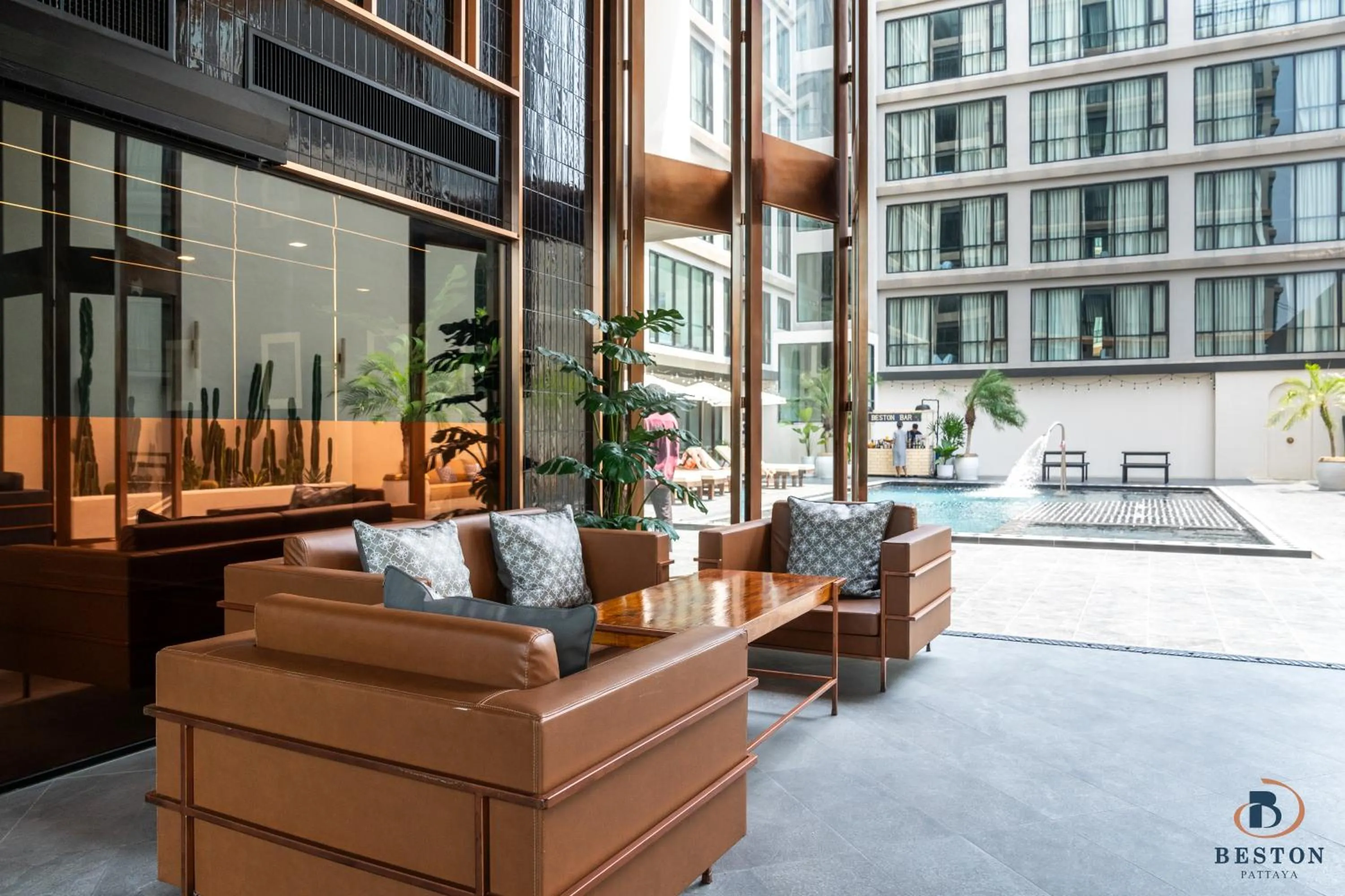 Communal lounge/ TV room in Beston Pattaya - SHA Plus Certified