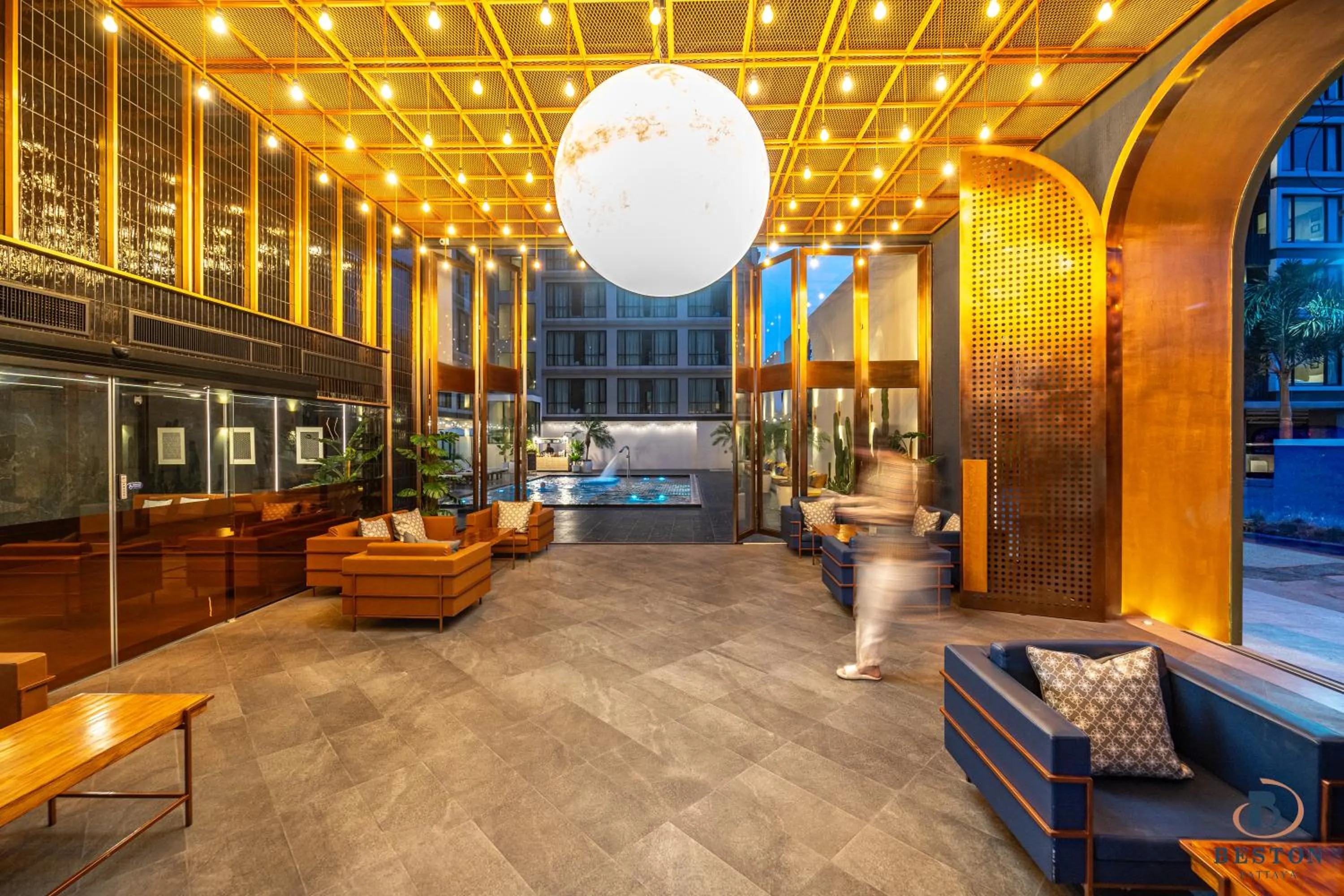 Communal lounge/ TV room in Beston Pattaya - SHA Plus Certified