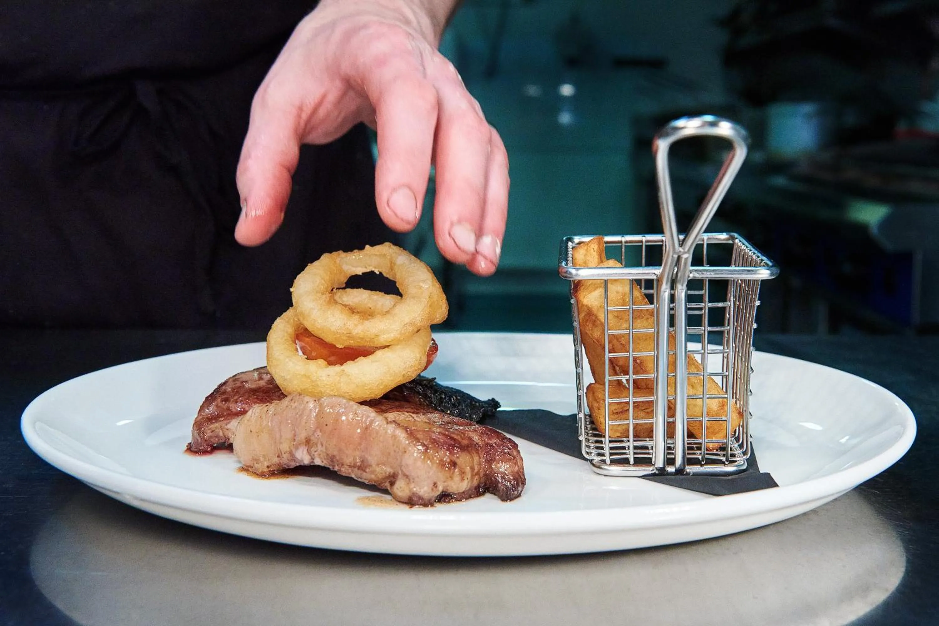 Food close-up in The Queens Head