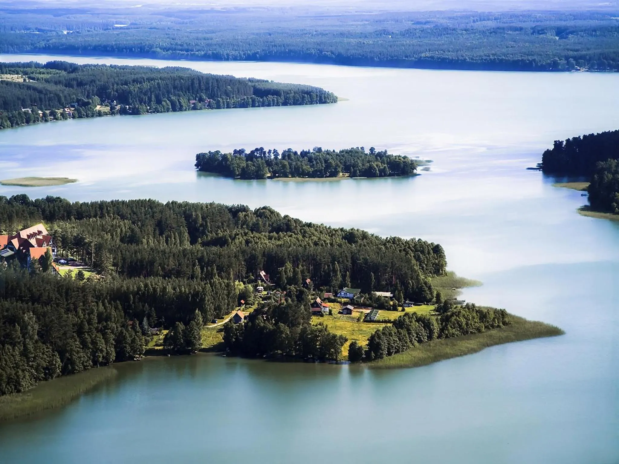 Bird's eye view in Warmia Park