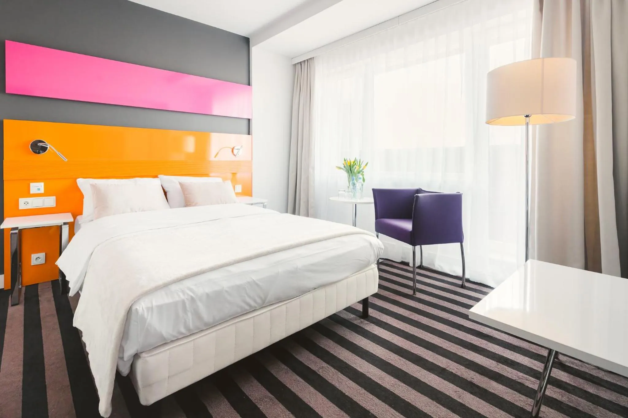 Bed in METROPOL Hotel Katowice