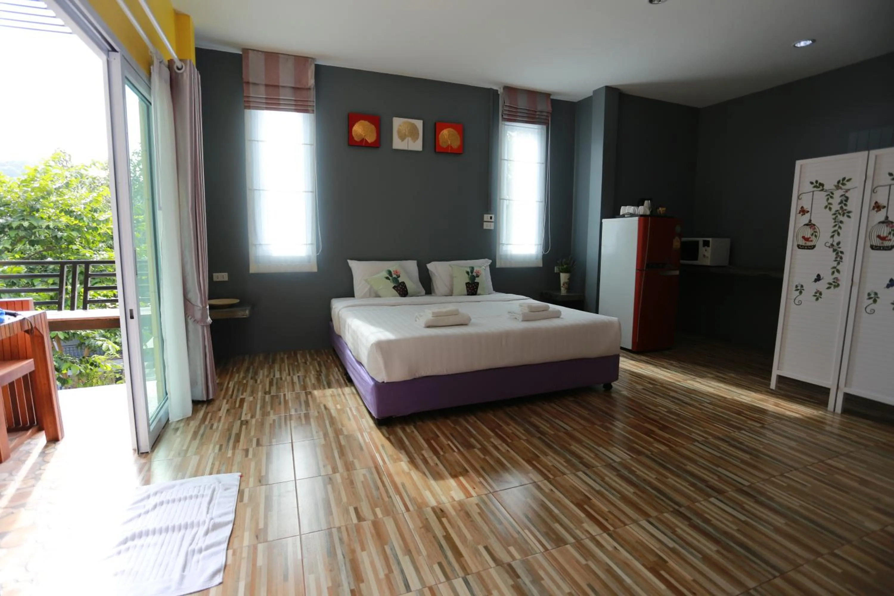 Bedroom, Bed in Greenery Resort Koh Tao