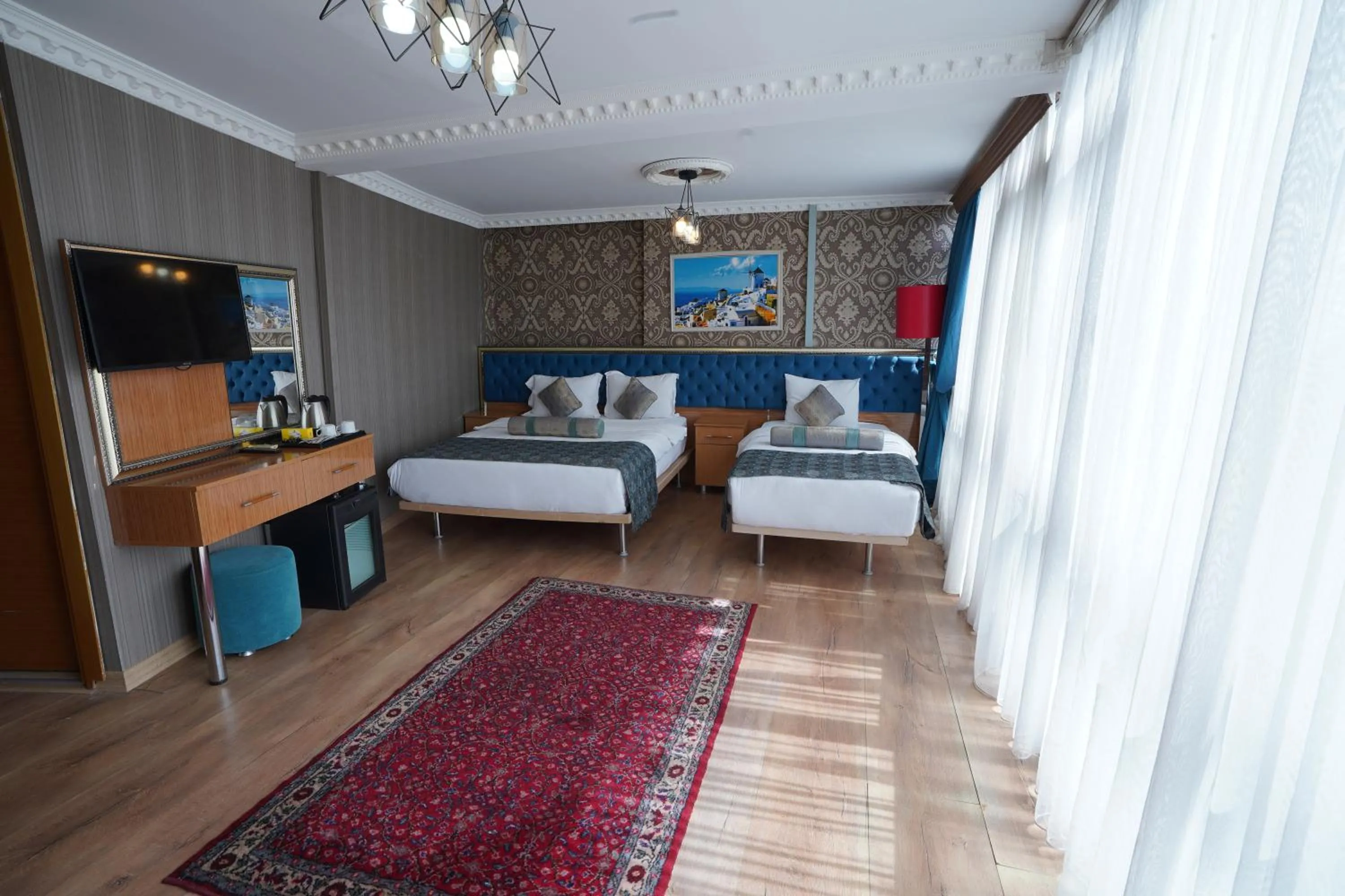 Bed in İSTA Golden Palace Hotel