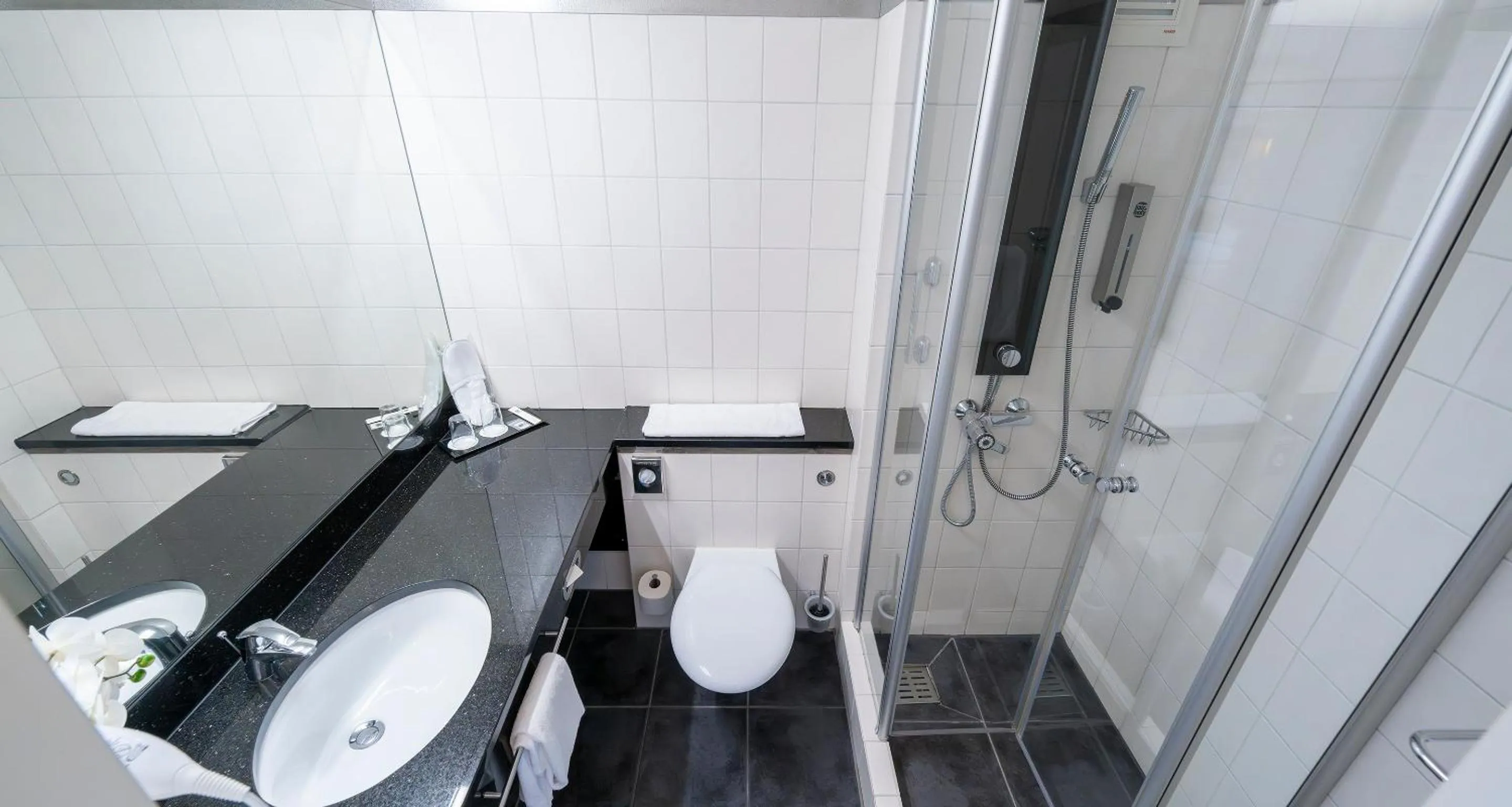 Shower in PLAZA INN Stuttgart Airport Messe