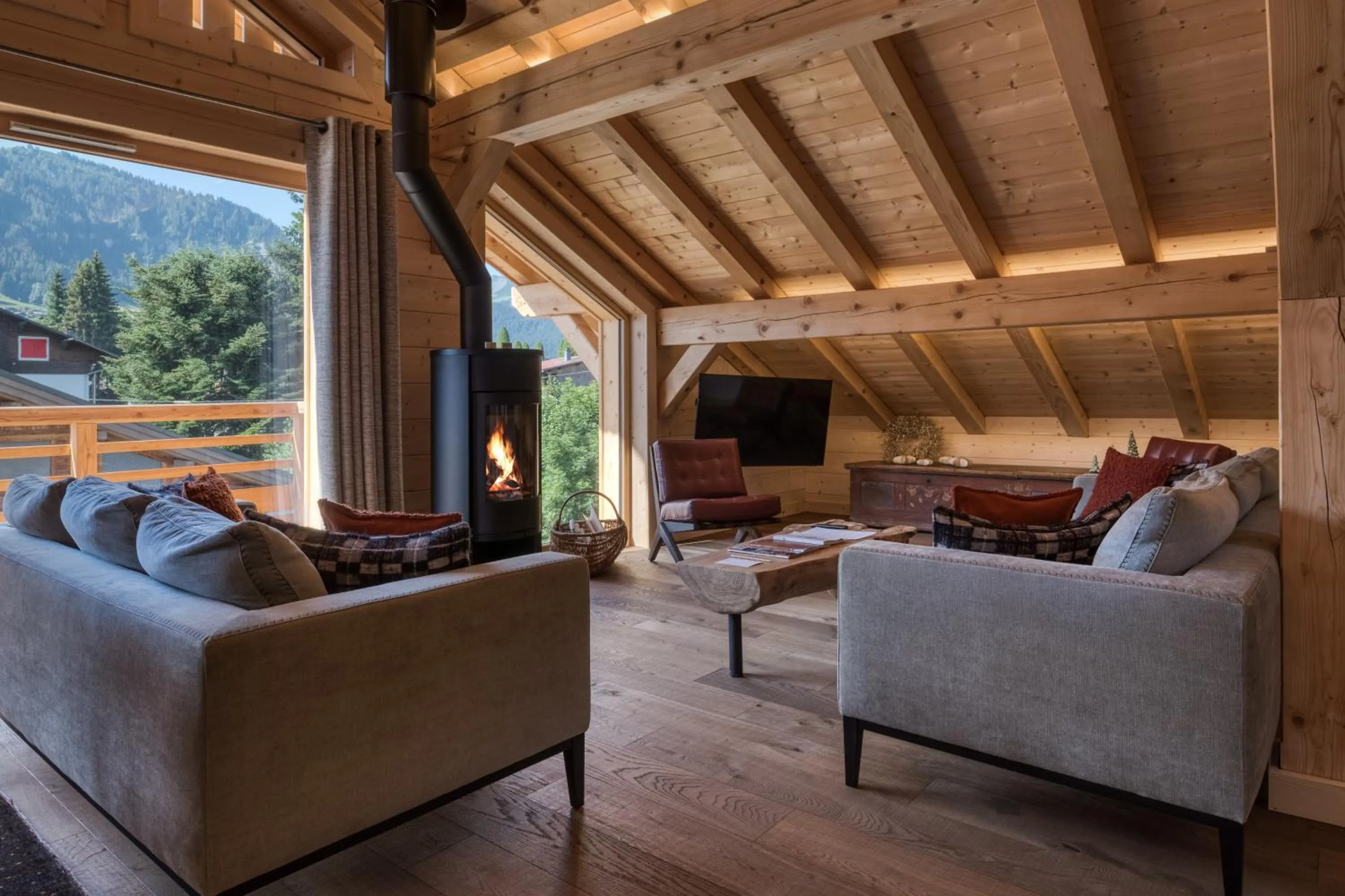 Living room in Location Chalet et Appartement - Emmanuel Renaut