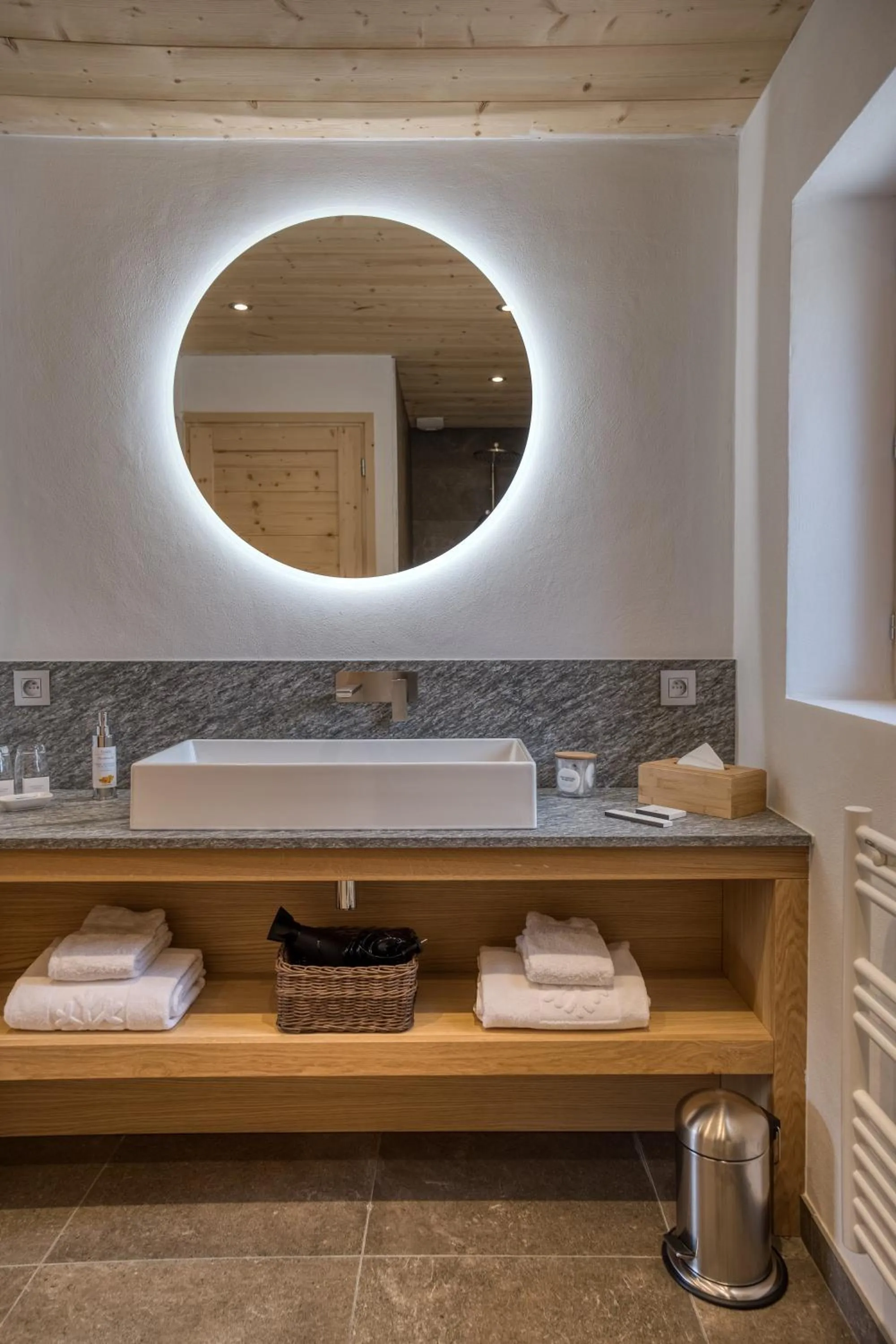 Bathroom in Flocons de Sel - Relais & Chateaux