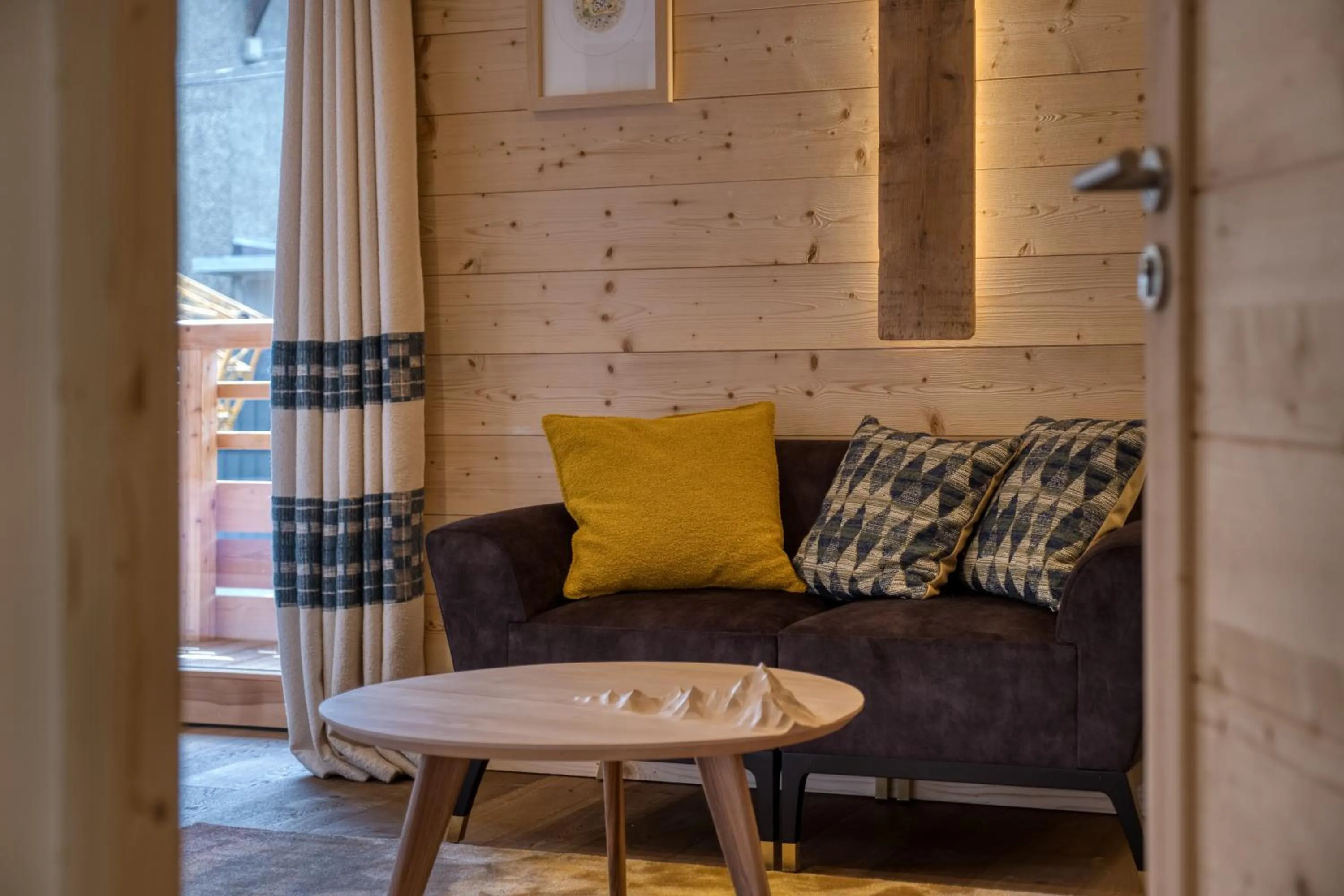 Seating area in Flocons de Sel - Relais & Chateaux