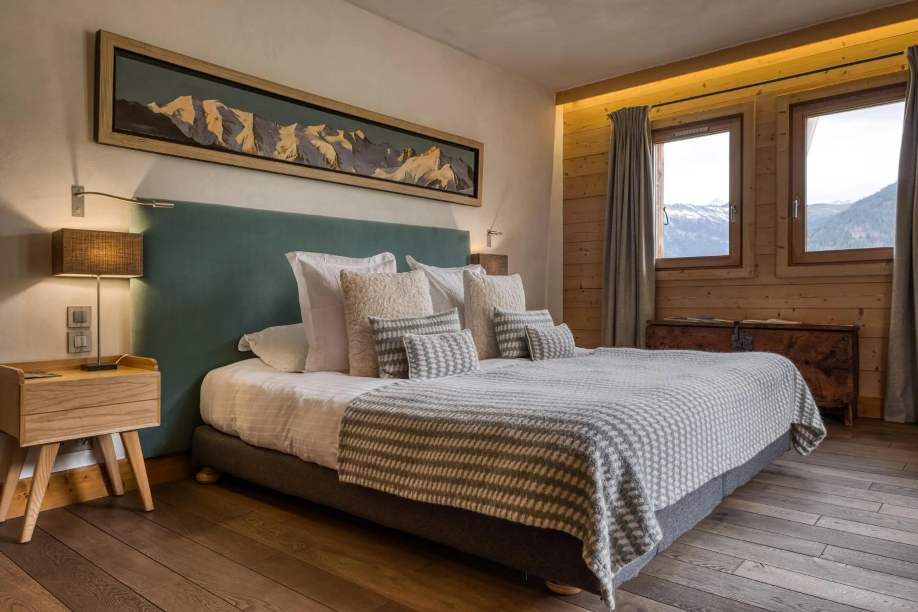 Natural landscape, Bed in Flocons de Sel - Relais & Chateaux