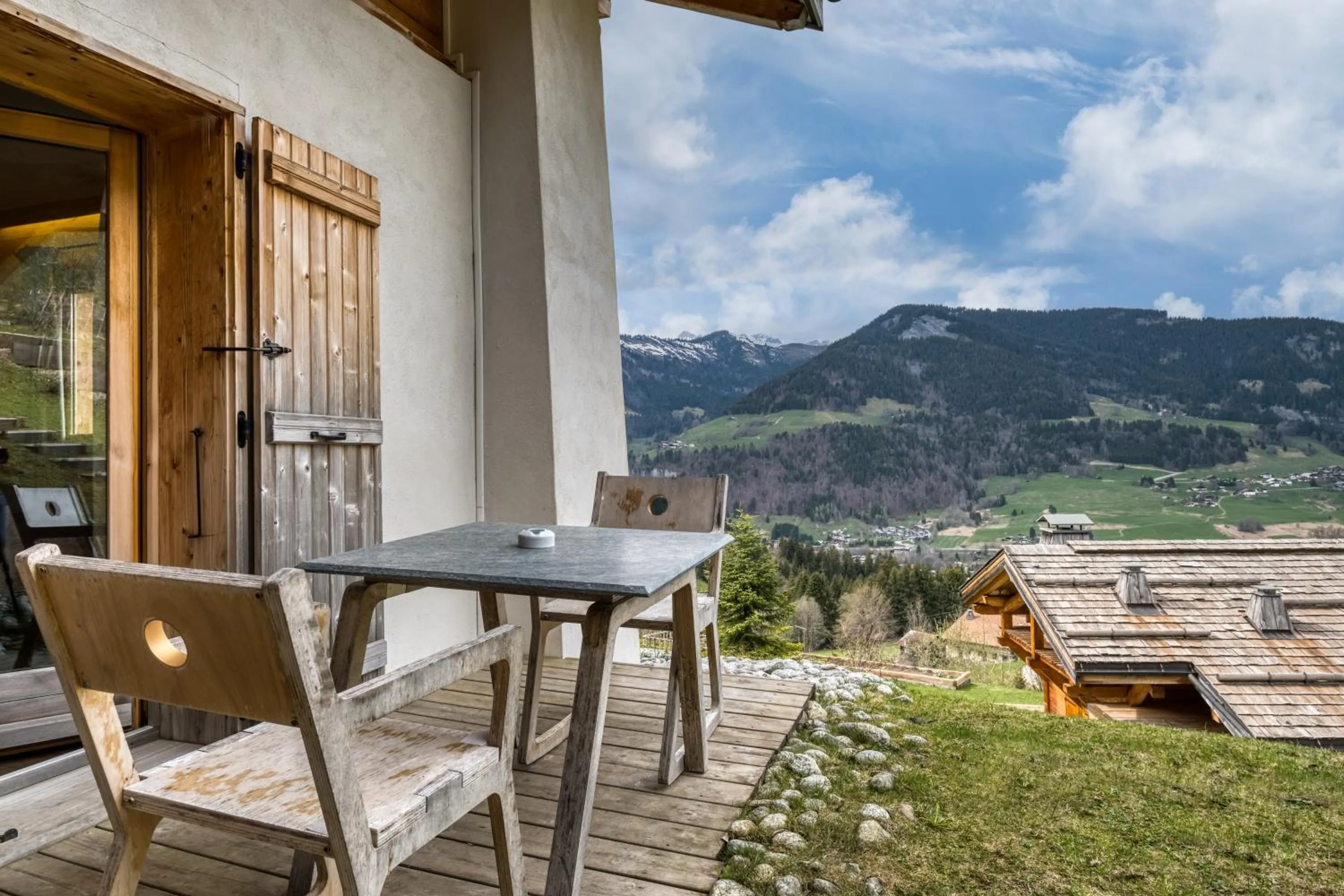 Balcony/Terrace in Flocons de Sel - Relais & Chateaux