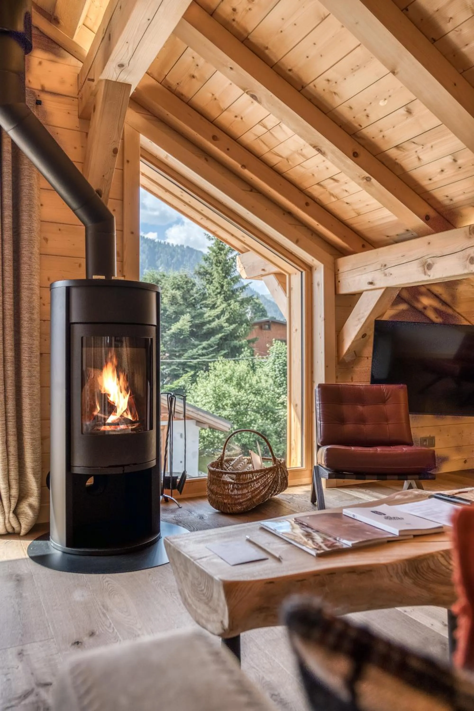 Living room in Flocons de Sel - Relais & Chateaux