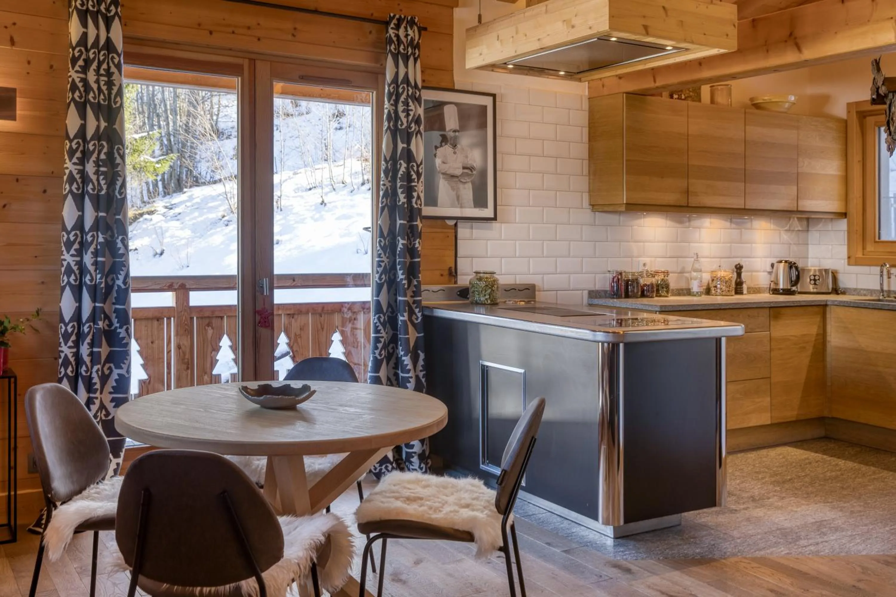 Kitchen or kitchenette in Flocons de Sel - Relais & Chateaux