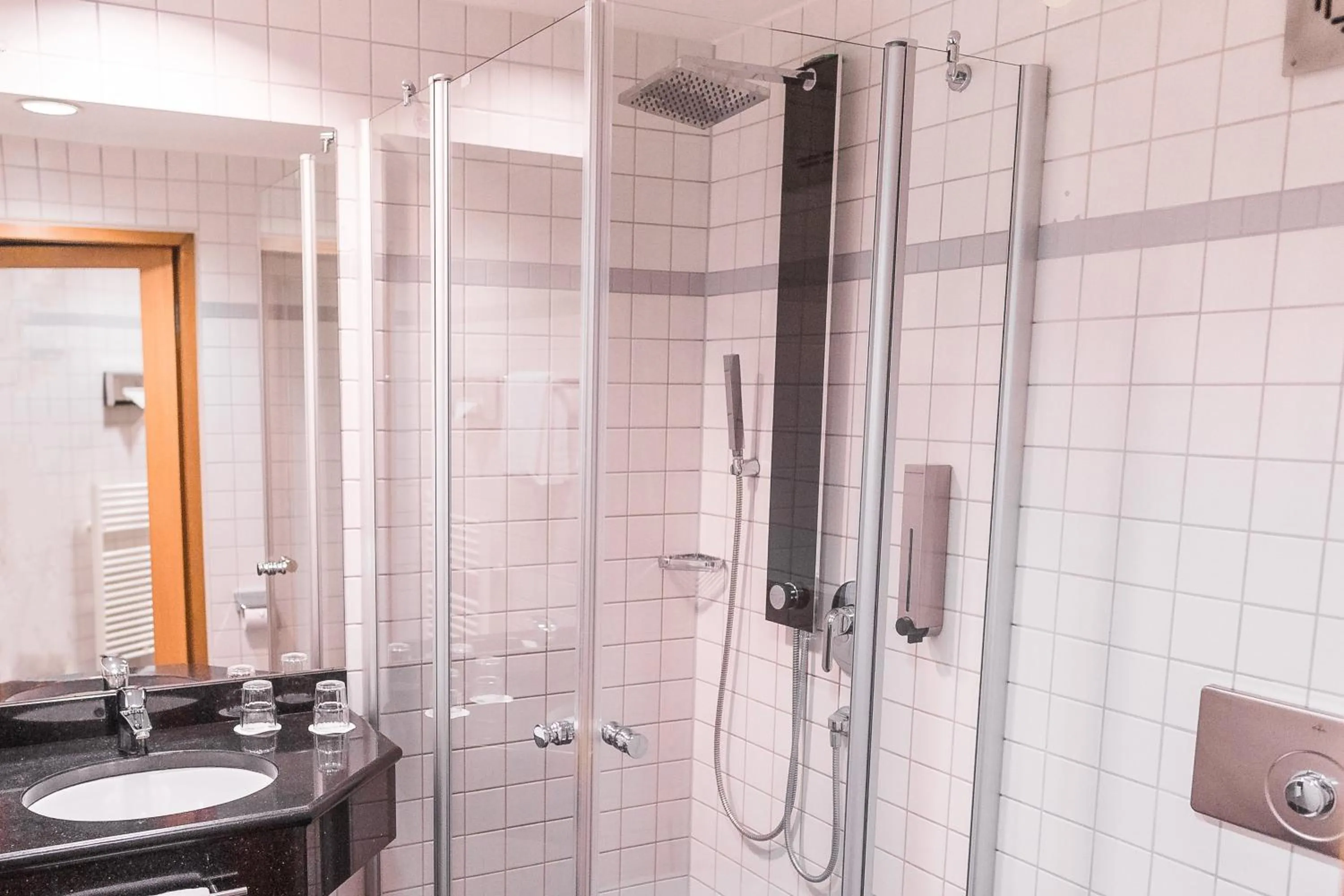 Shower in PLAZA INN Stuttgart-Ditzingen