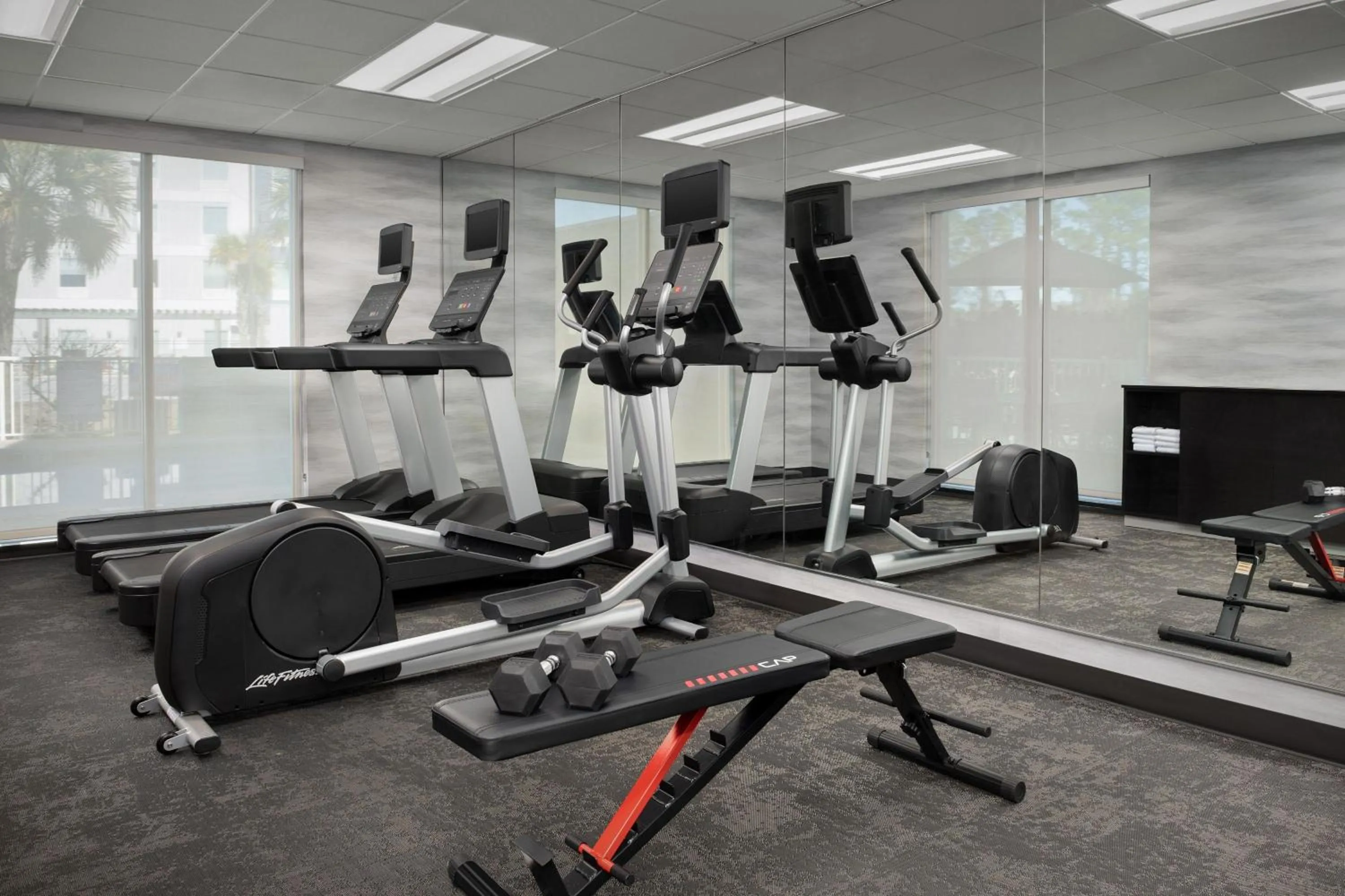 Fitness centre/facilities in Fairfield Inn & Suites by Marriott Panama City Beach