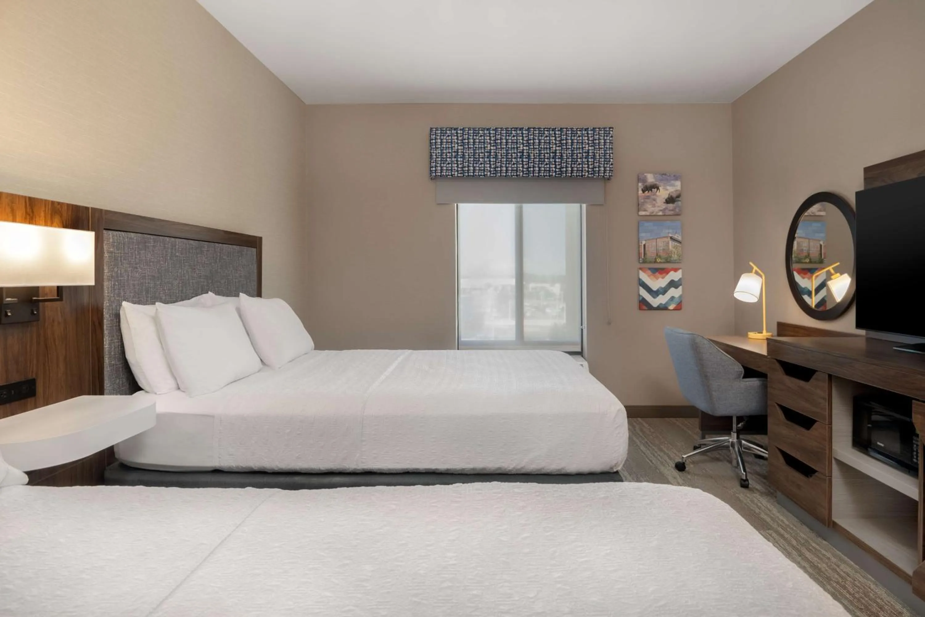 Bed in Hampton Inn & Suites Billings West I-90