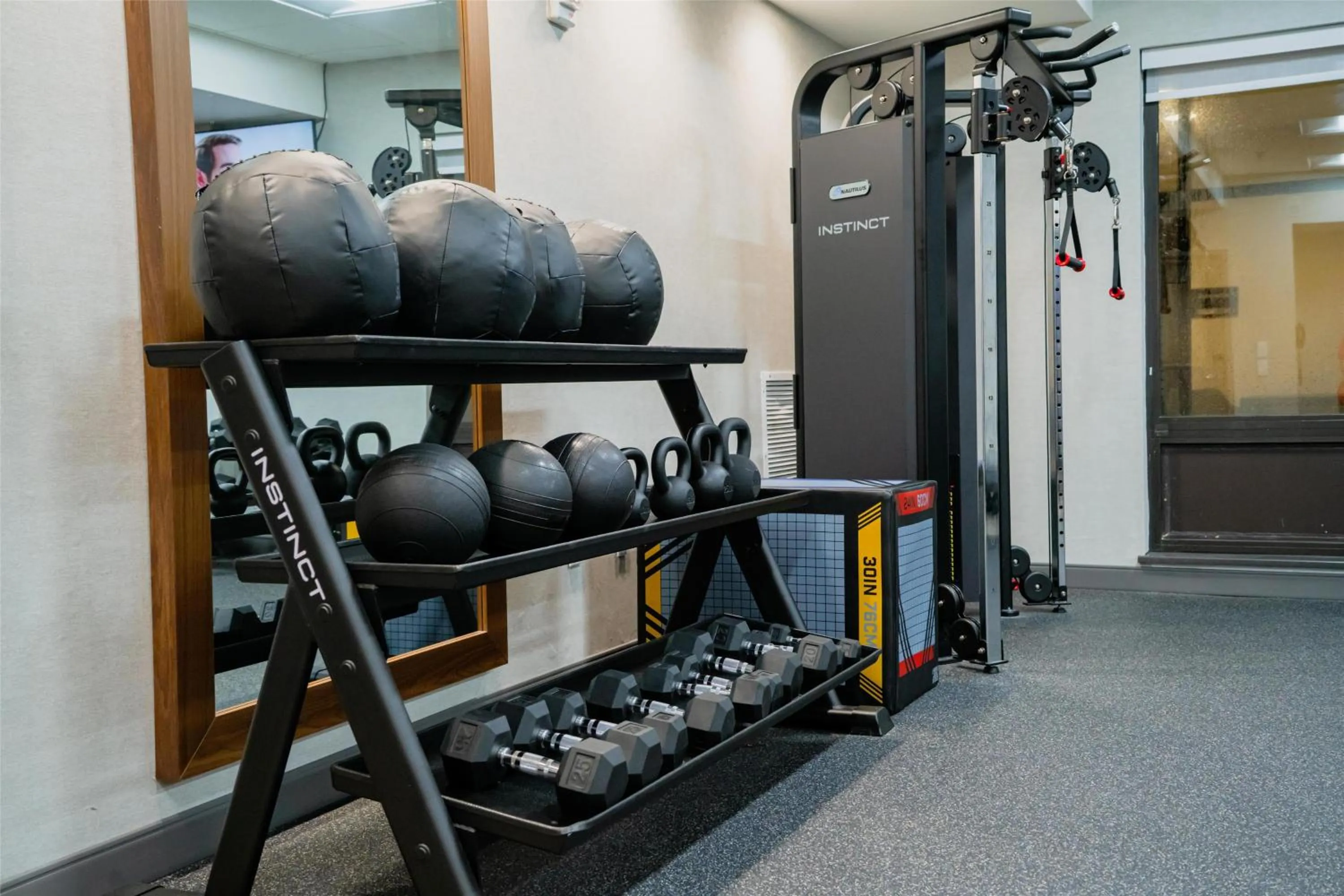 Fitness centre/facilities in Hampton Inn Gonzales