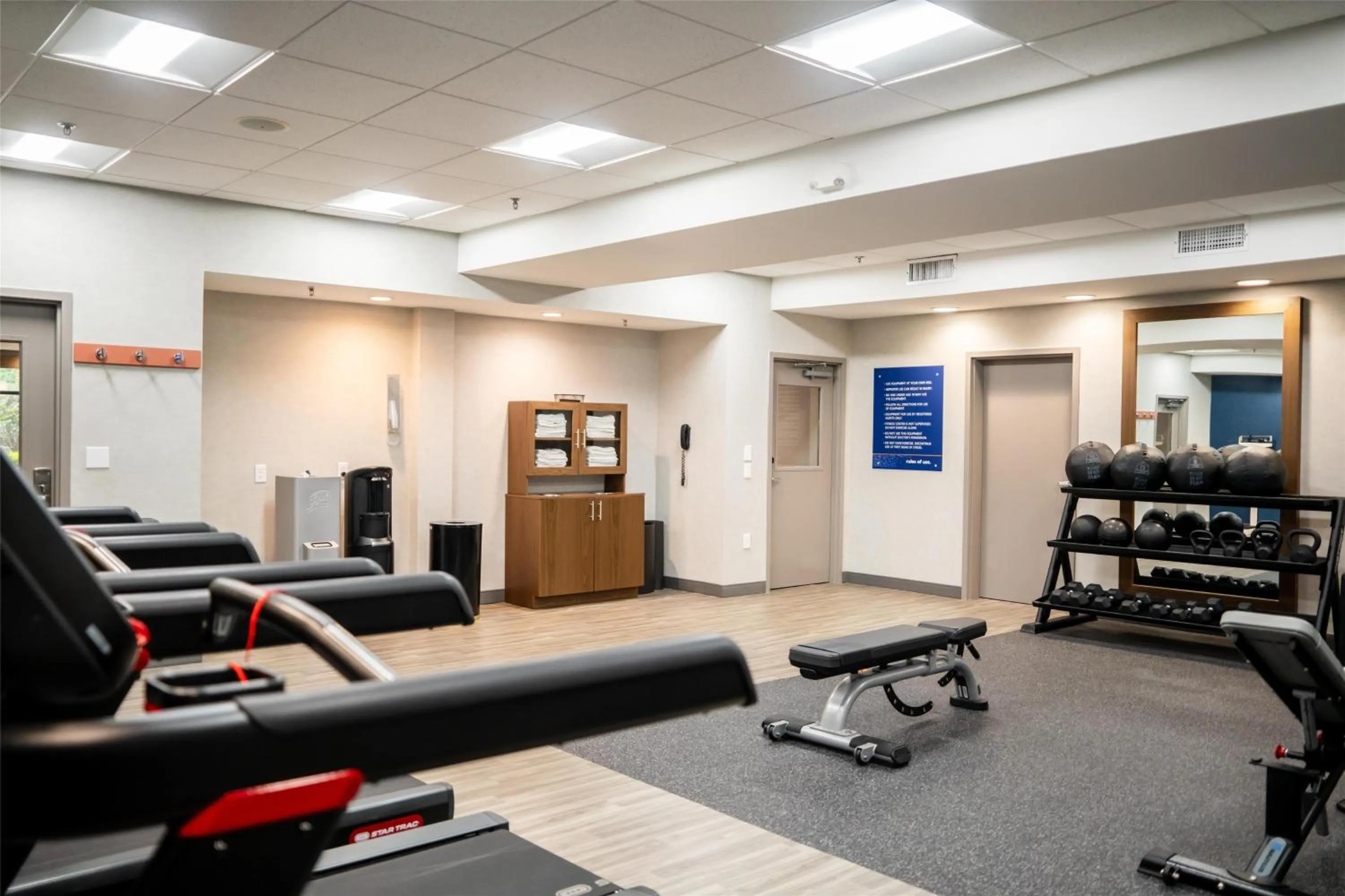 Fitness centre/facilities in Hampton Inn Gonzales