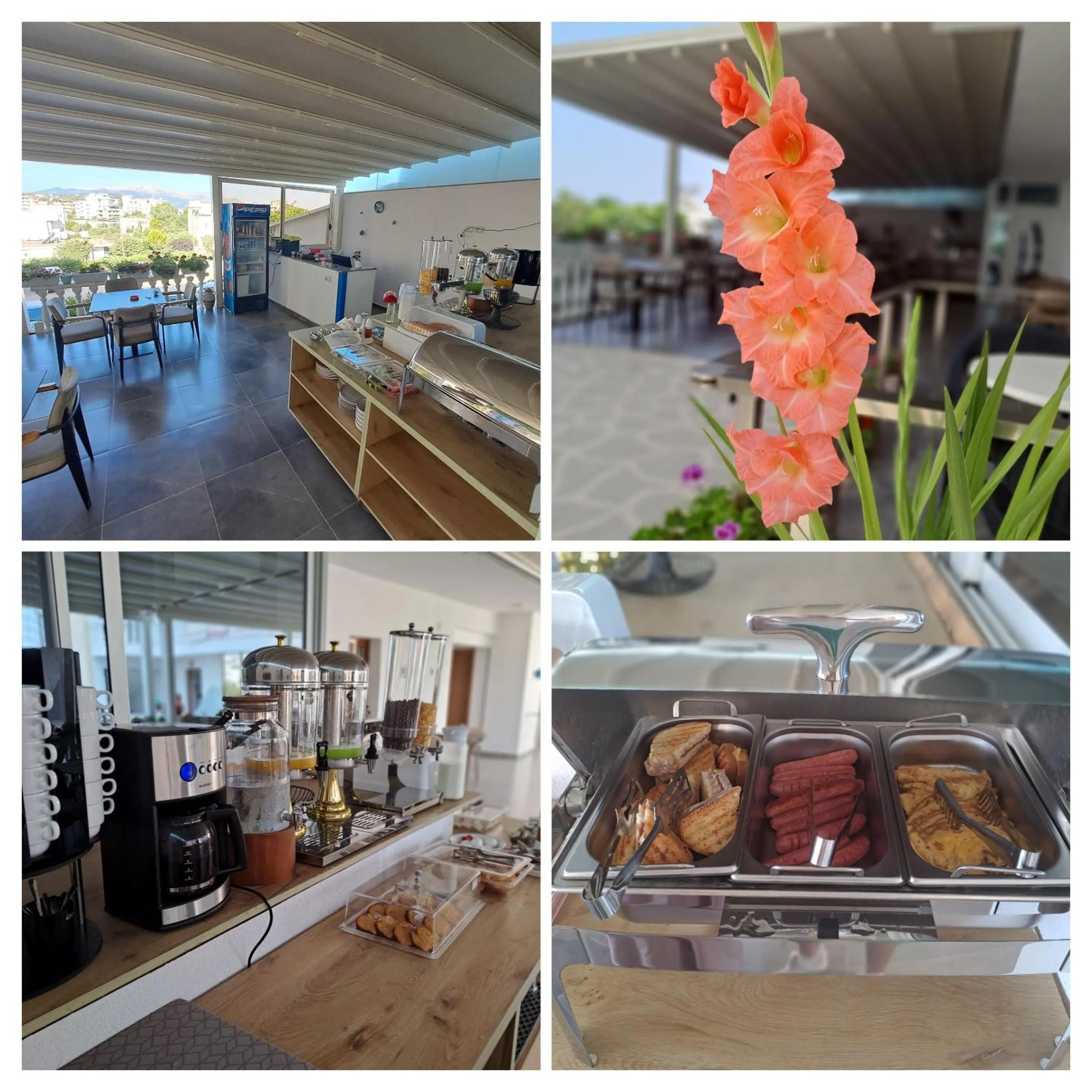 Continental breakfast in Hotel Vathi