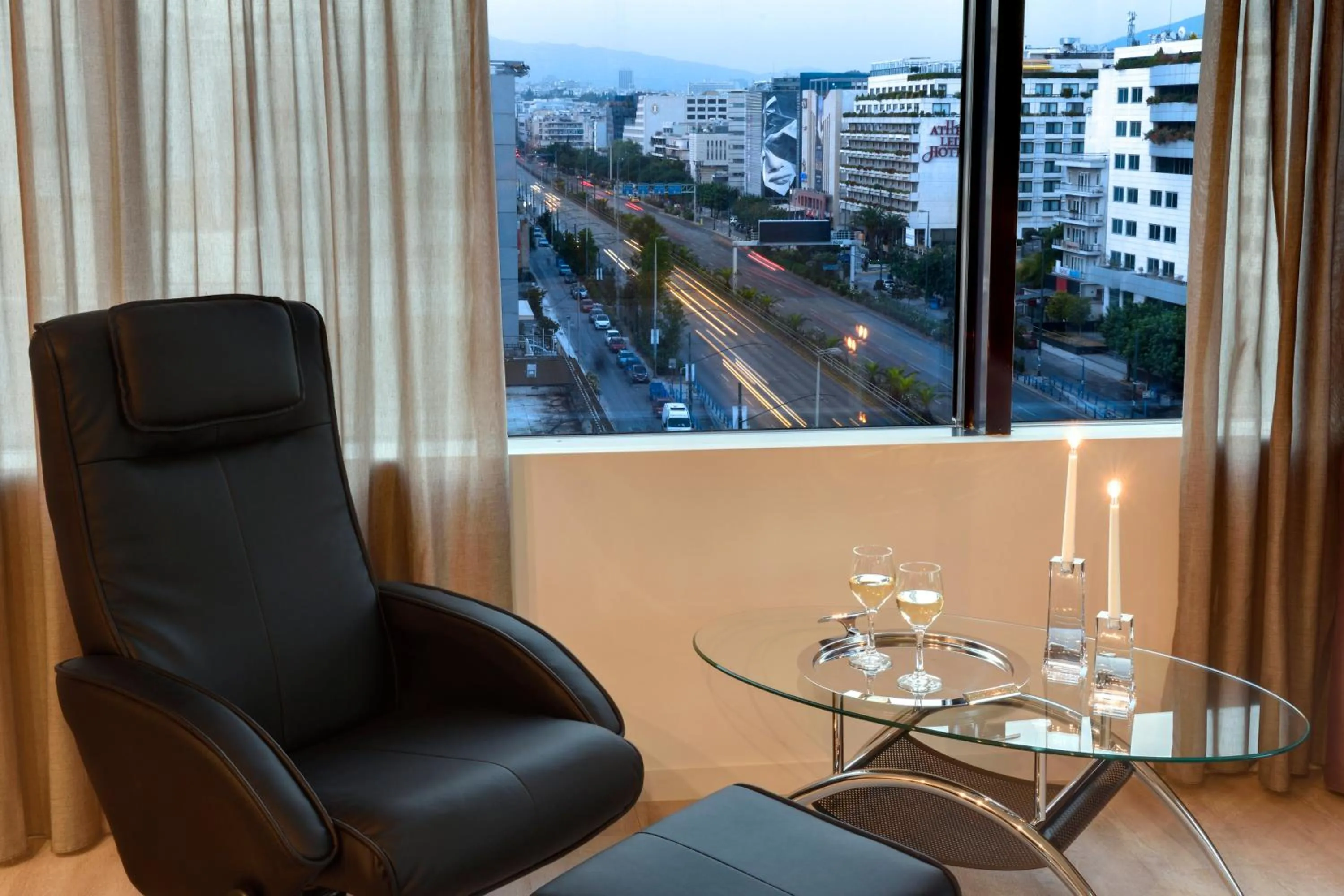 City view in Athens Avenue Hotel