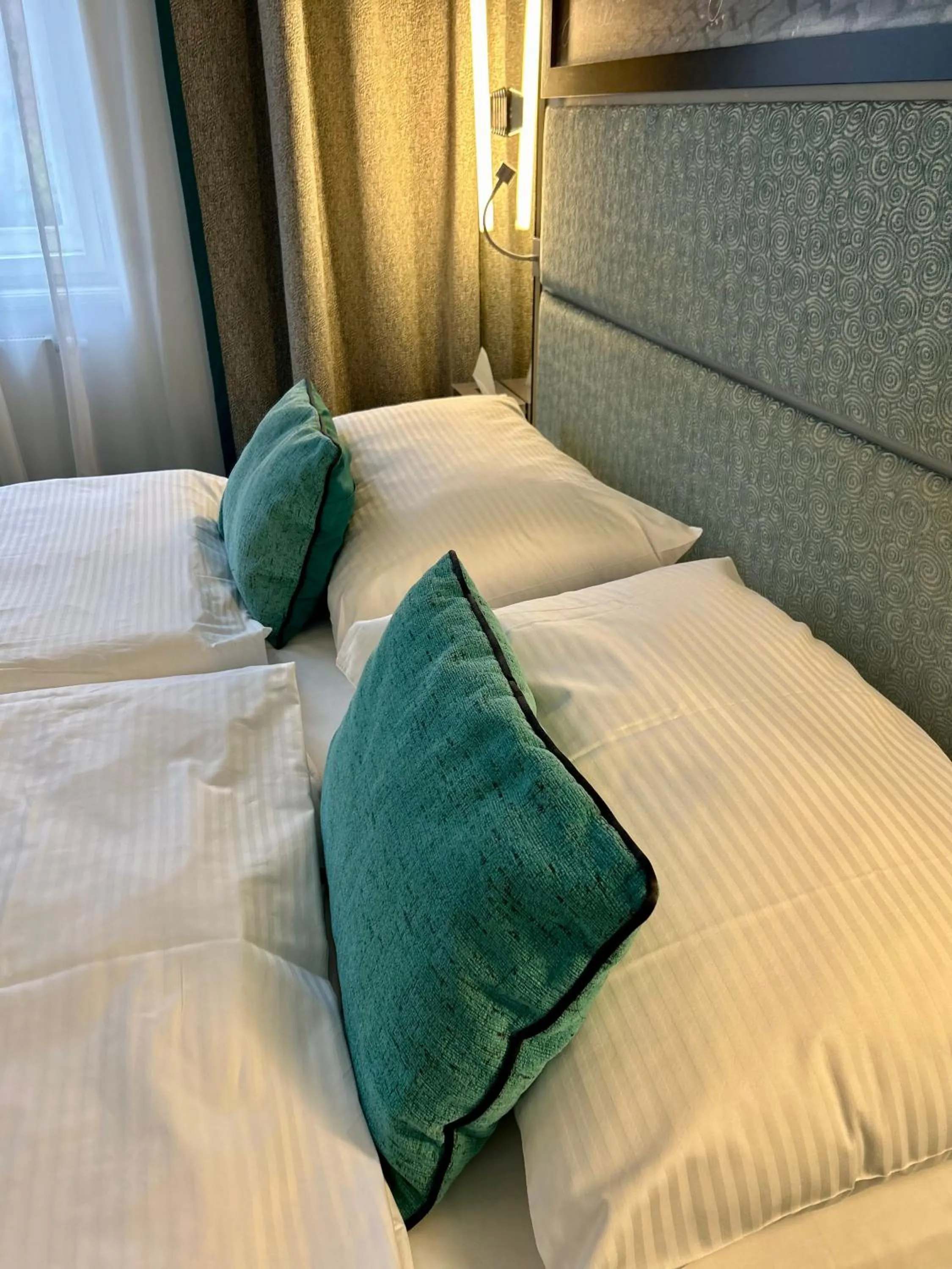 Bed in Red & Blue Design Hotel Prague