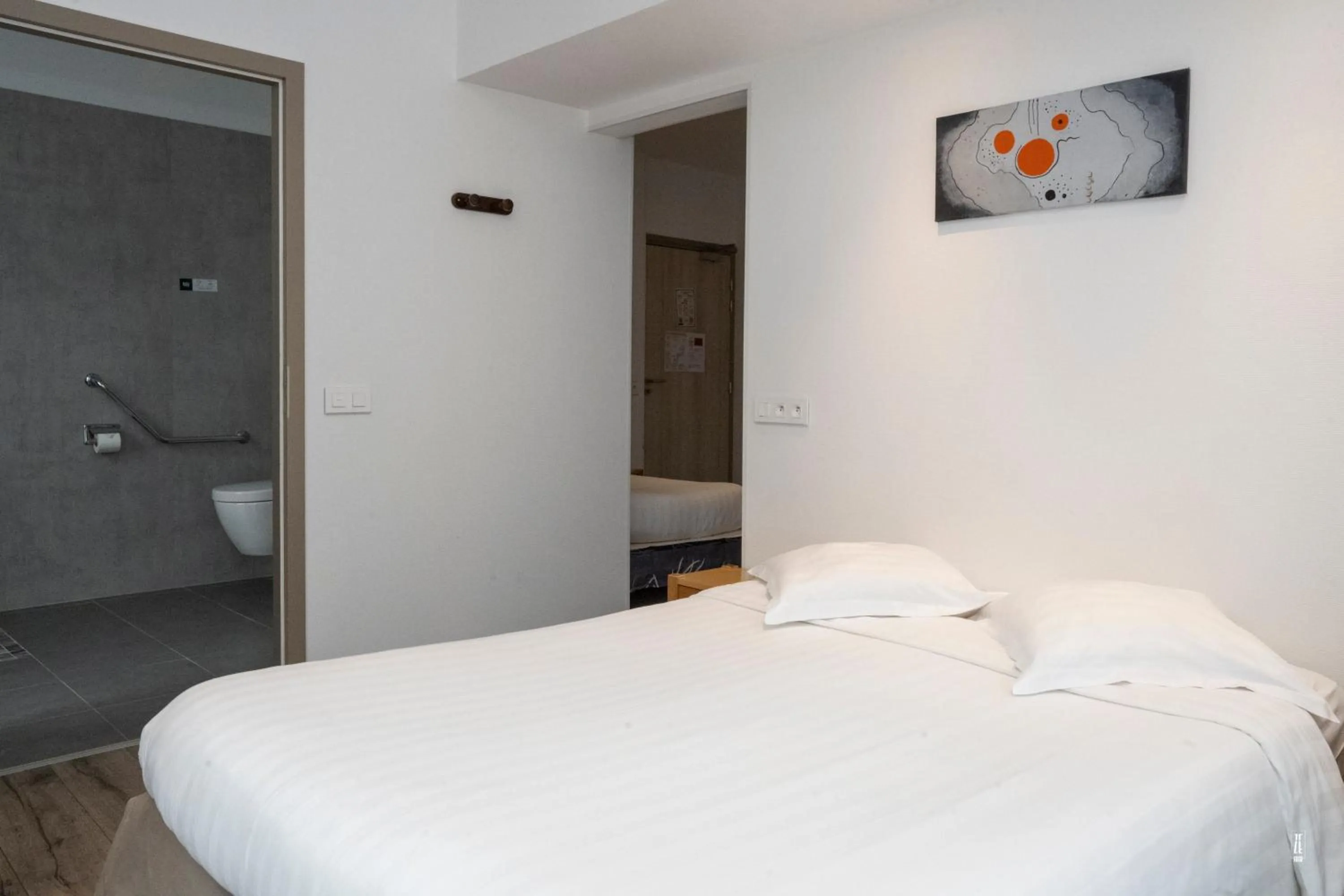 Photo of the whole room, Bed in Logis Hotel Restaurant Le Faudé