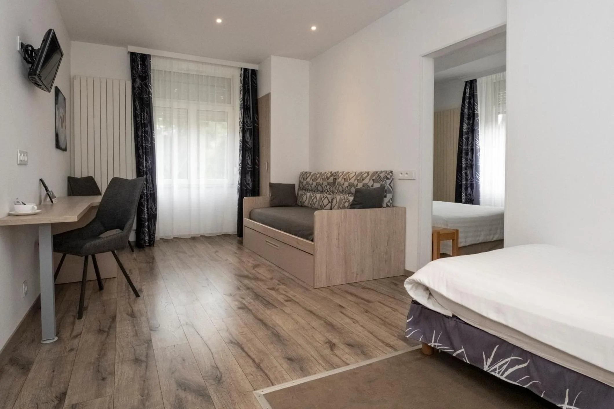 Photo of the whole room, Bed in Logis Hotel Restaurant Le Faudé