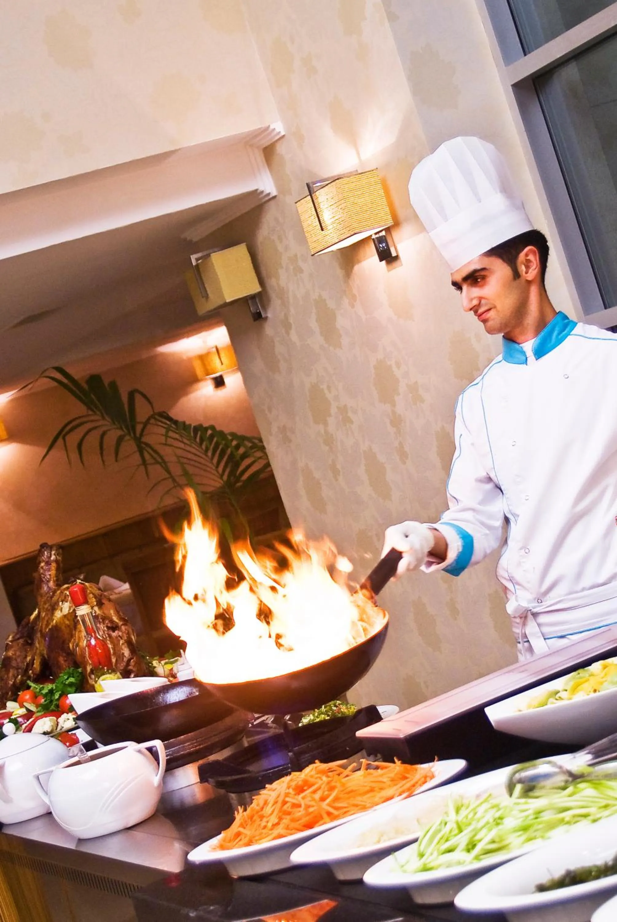 Kitchen or kitchenette in Adrina Termal Health & SPA Hotel