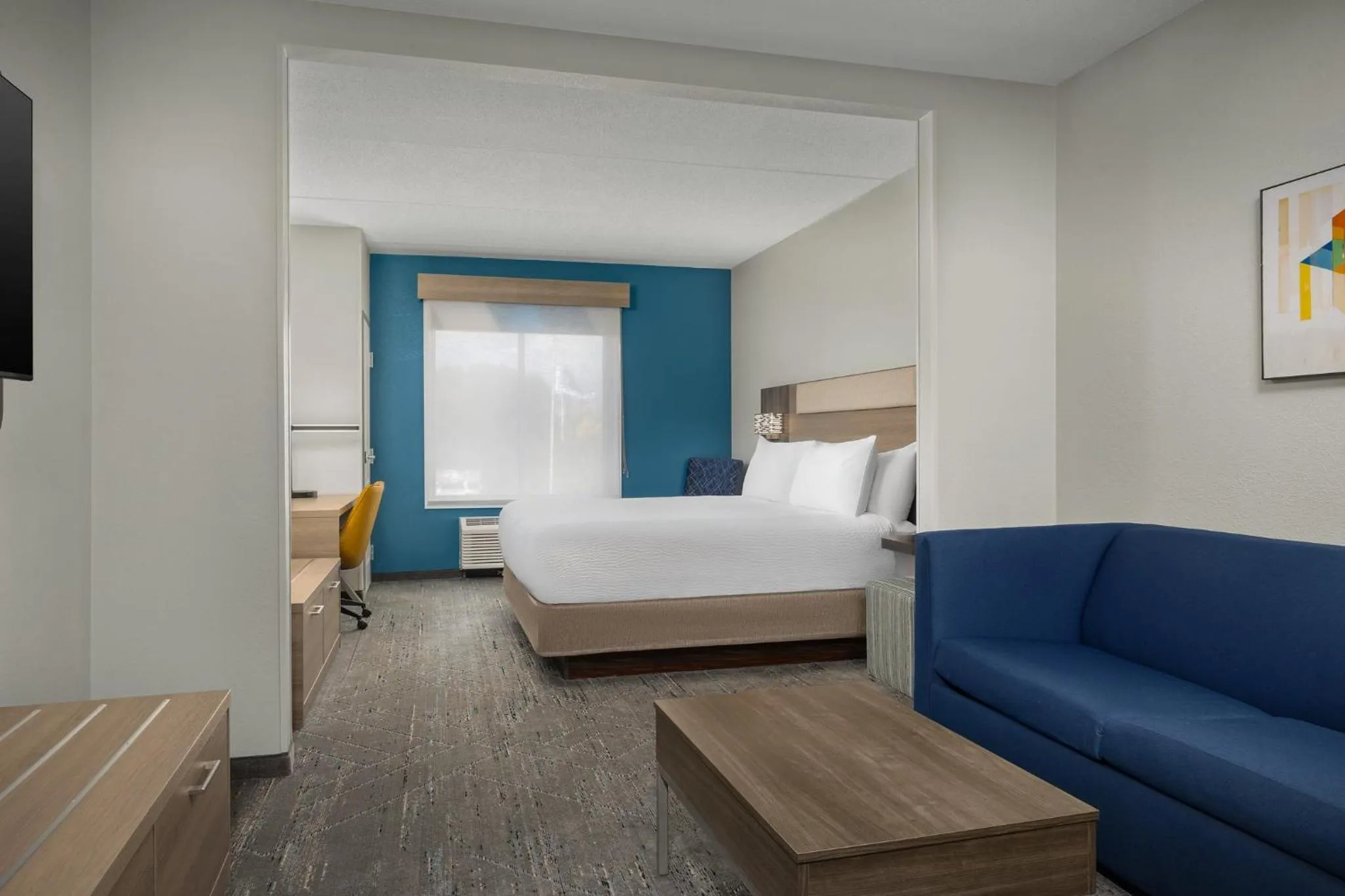 Bedroom, Bed in Holiday Inn Express Hotel & Suites Greensboro - Airport Area by IHG