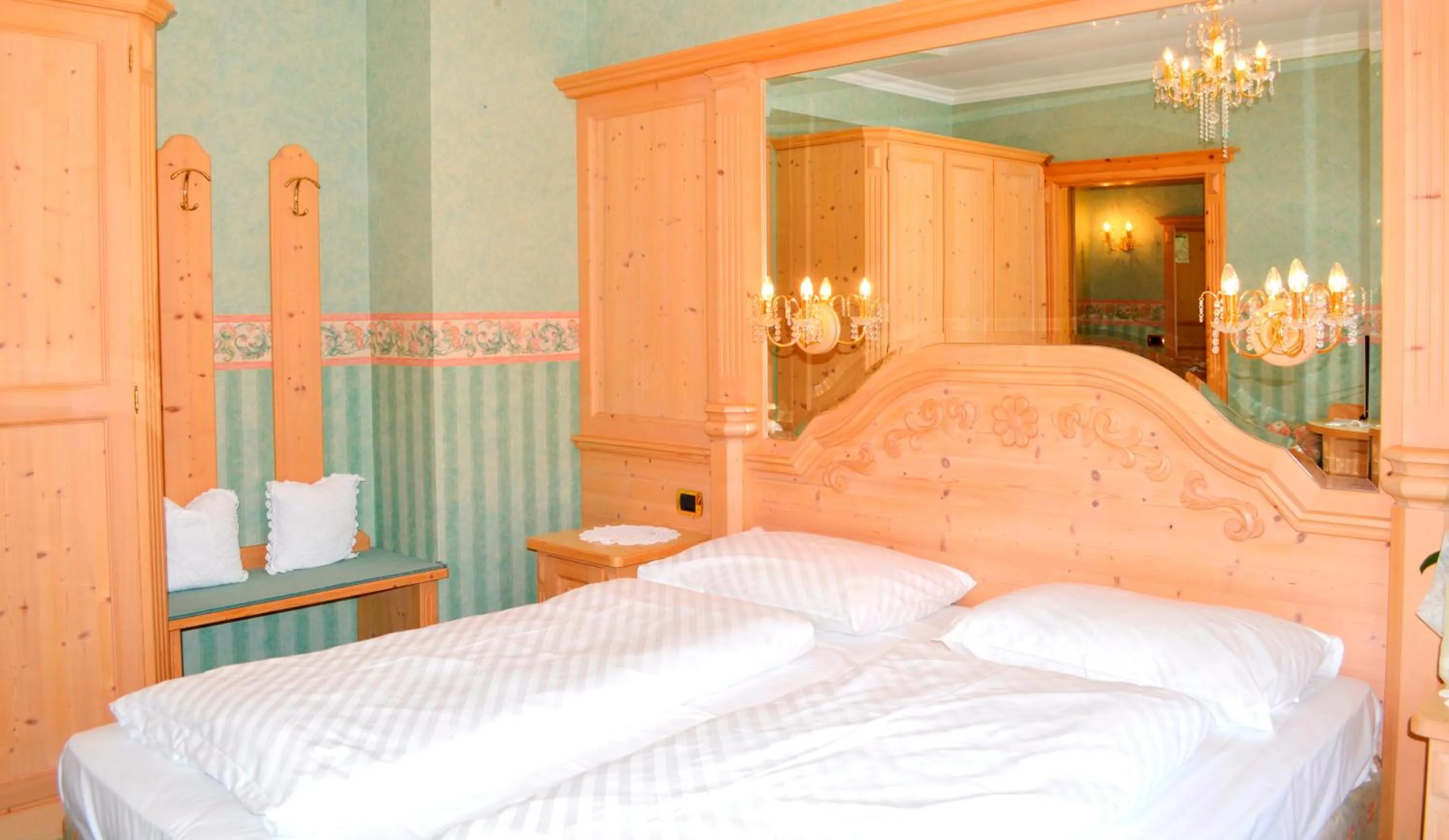 Bedroom, Bed in Pension Panorama