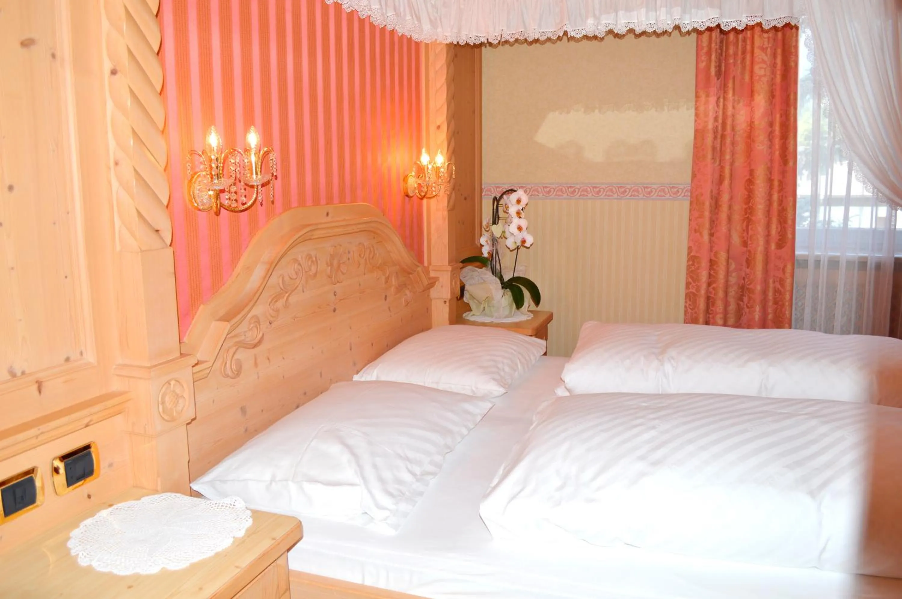 Bedroom, Bed in Pension Panorama