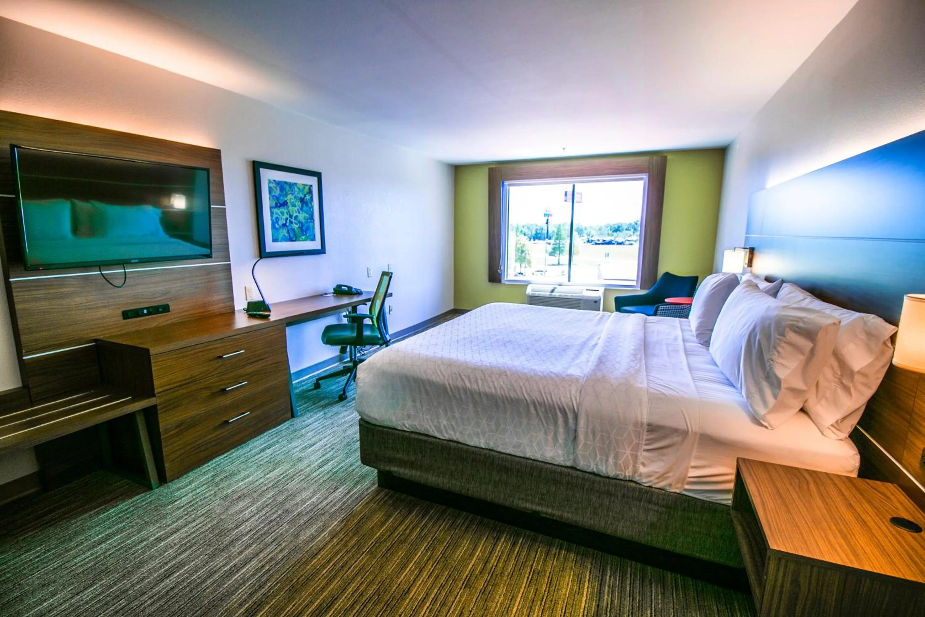 Photo of the whole room, Bed in Holiday Inn Express Hotel & Suites Baton Rouge -Port Allen by IHG
