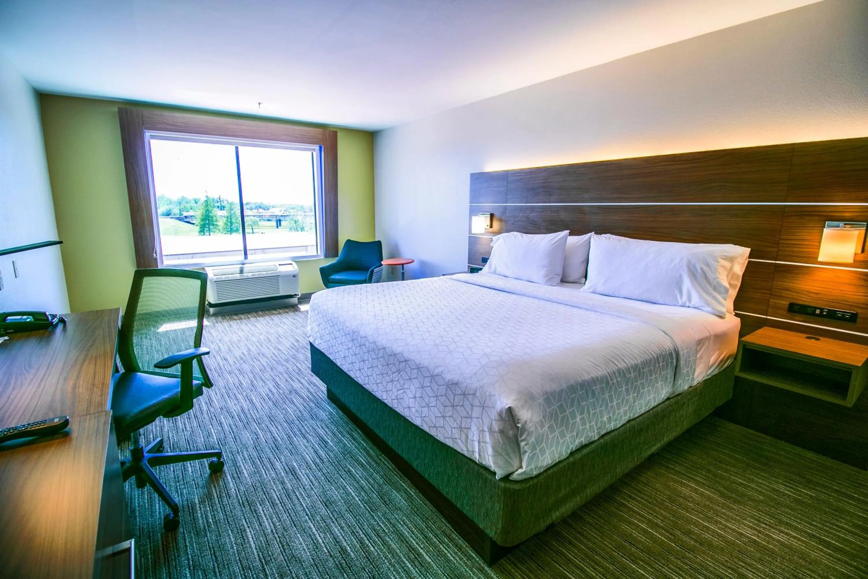 Photo of the whole room, Bed in Holiday Inn Express Hotel & Suites Baton Rouge -Port Allen by IHG