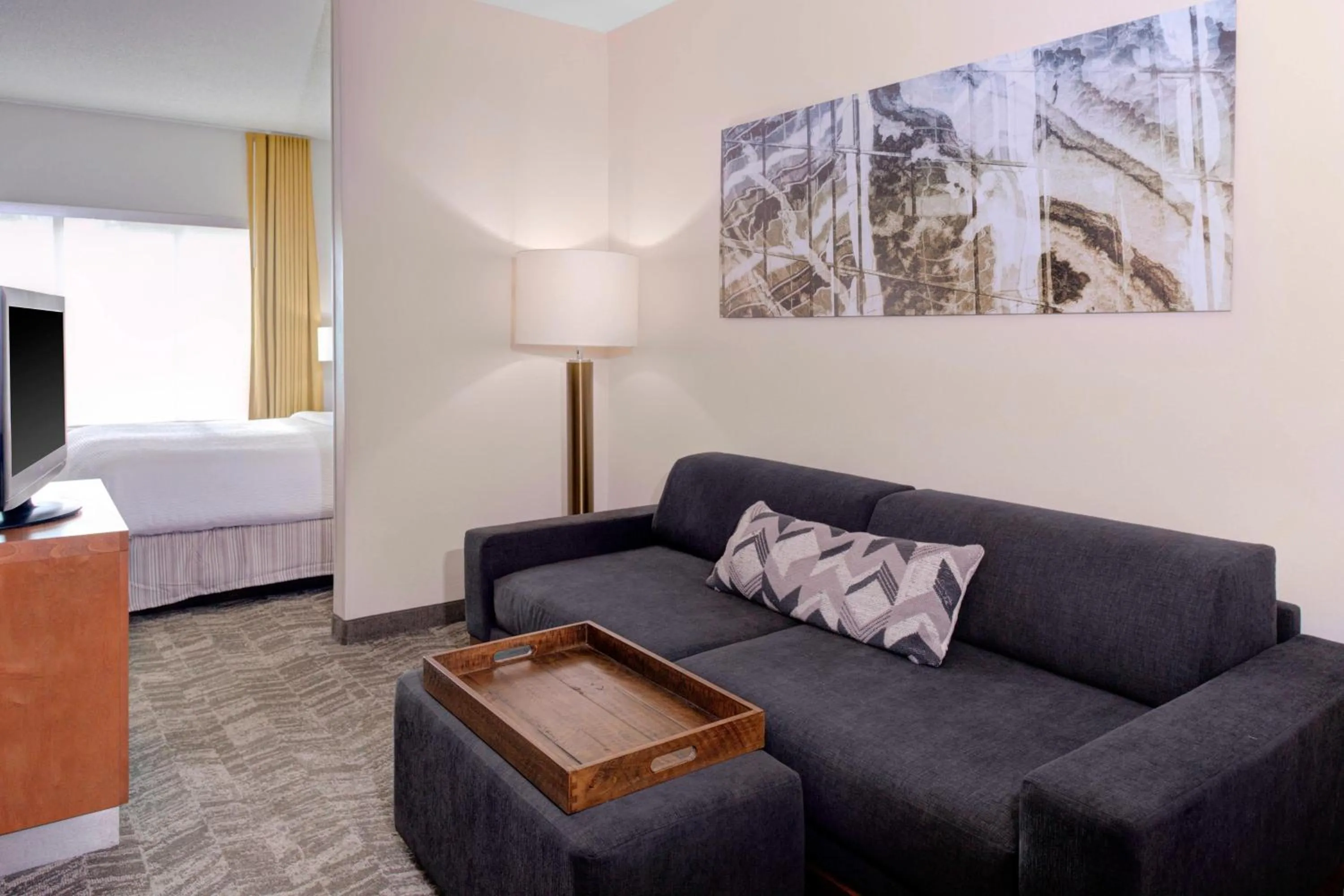 Living room, Bed in SpringHill Suites by Marriott Memphis East Galleria