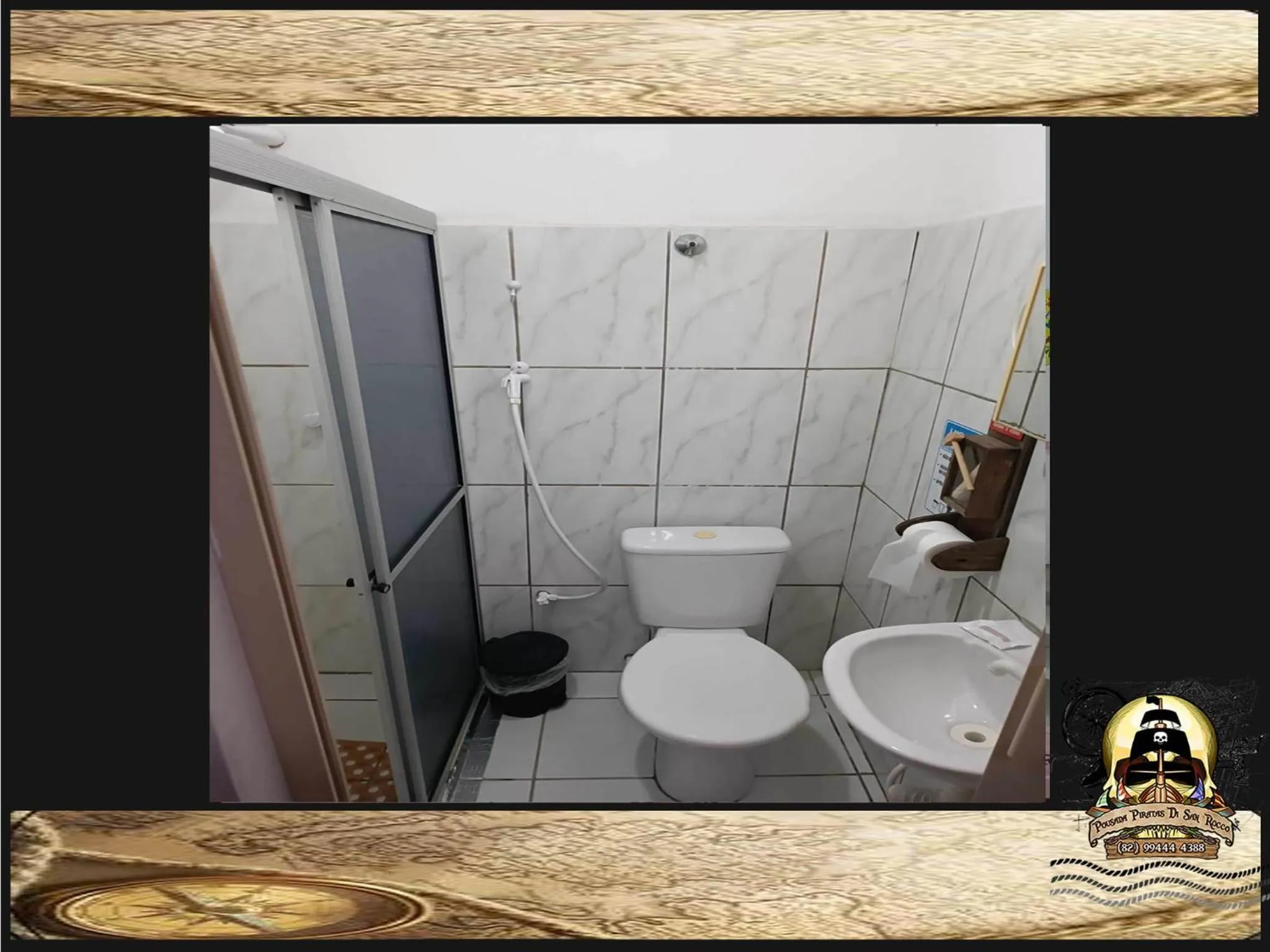 Bathroom in Pousada Piratas Di San Rocco